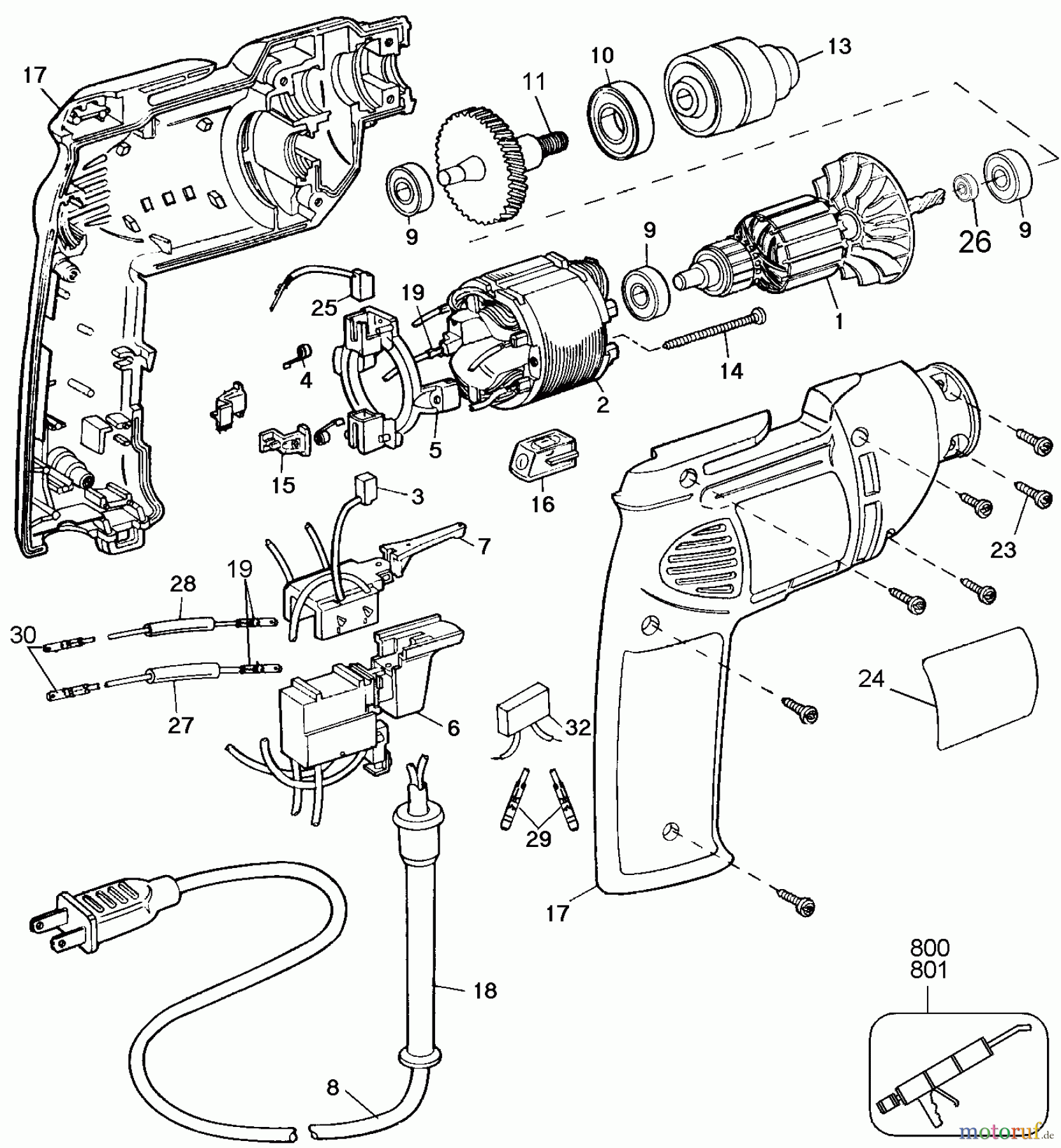  BLACK+DECKER PROFESSIONALE TRAPANI, TRAPANO A COLONNA, MASCHIATORI KEYLESS CHUCK-AUSTRALIA 1167-AU Seite 1