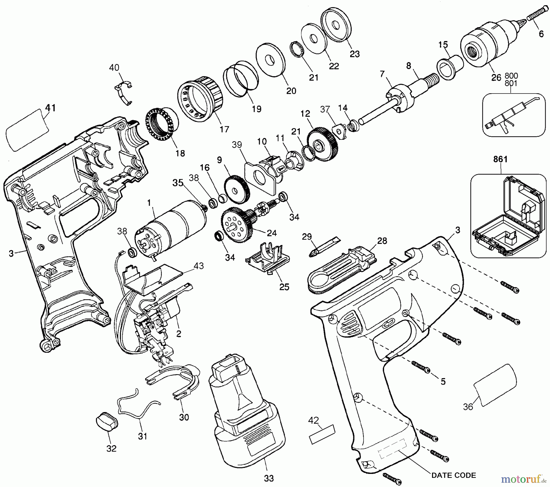 BLACK+DECKER INTERNO CACCIAVITI, CRICCHETTI E CHIAVI INGLESI UNVT 7.2 W/CLTH KIT 6062KT Seite 1
