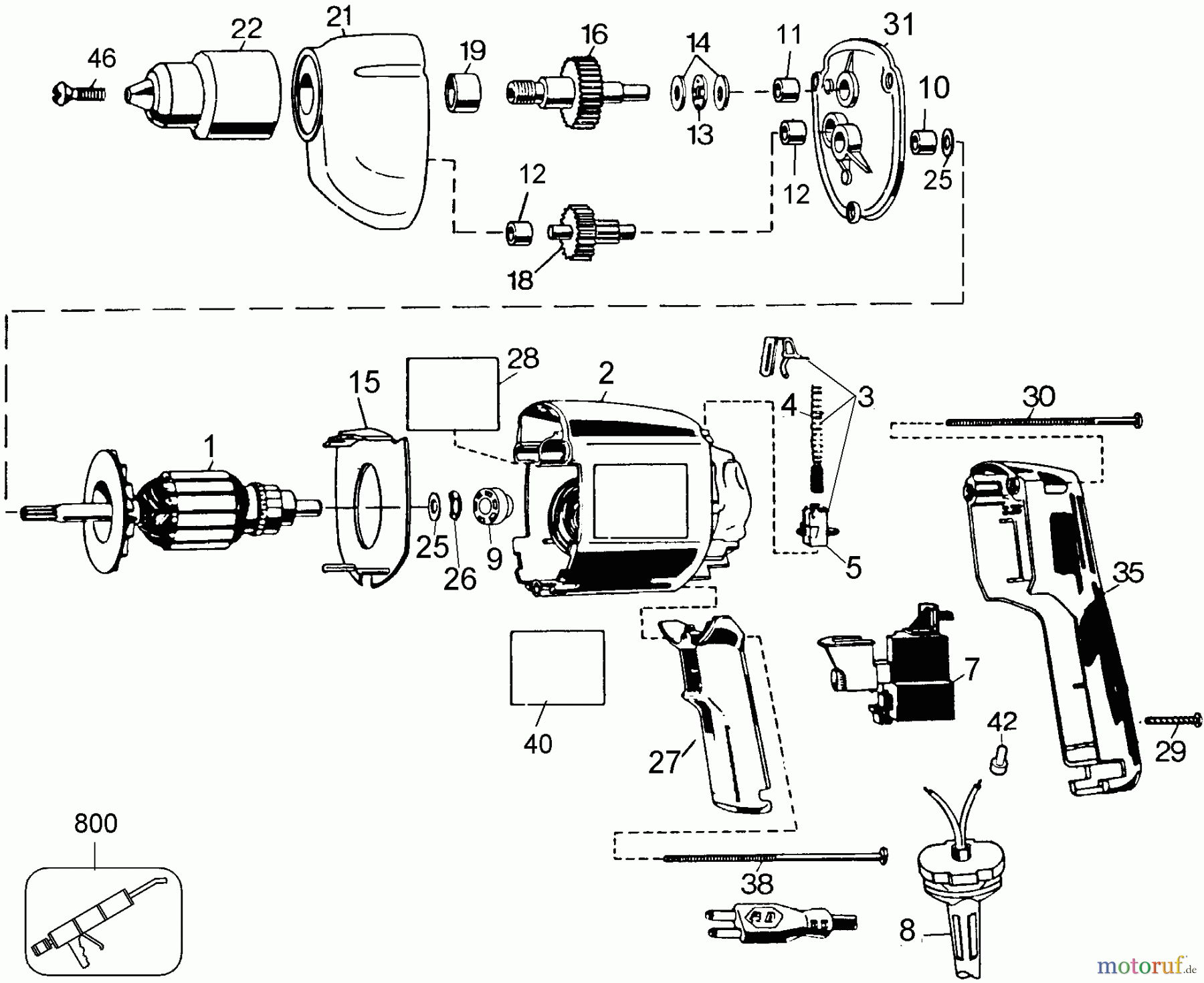  BLACK+DECKER INTERNO TRAPANI T.V. 3/8 KYLS.DRIL TV310 Seite 1