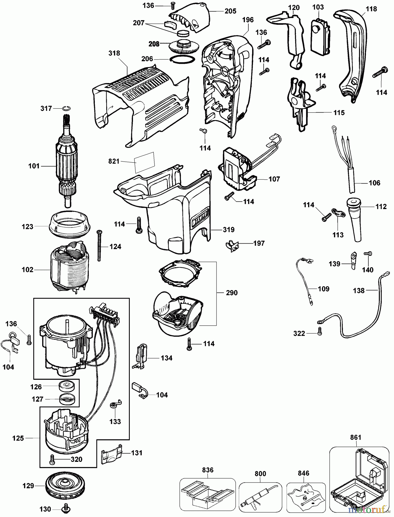  DEWALT Martelli rotanti Martelli a scalpello MARTELLO CHIPPING D25850K Seite 1