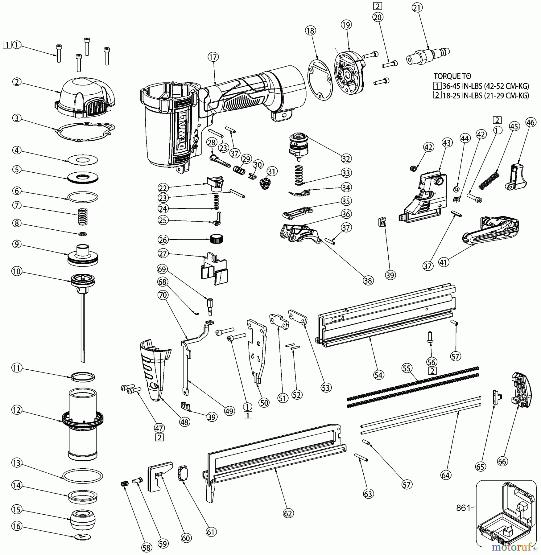 DEWALT FISSAGGIO Chiodatrice CUCITRICE DWFP1838R Seite 1