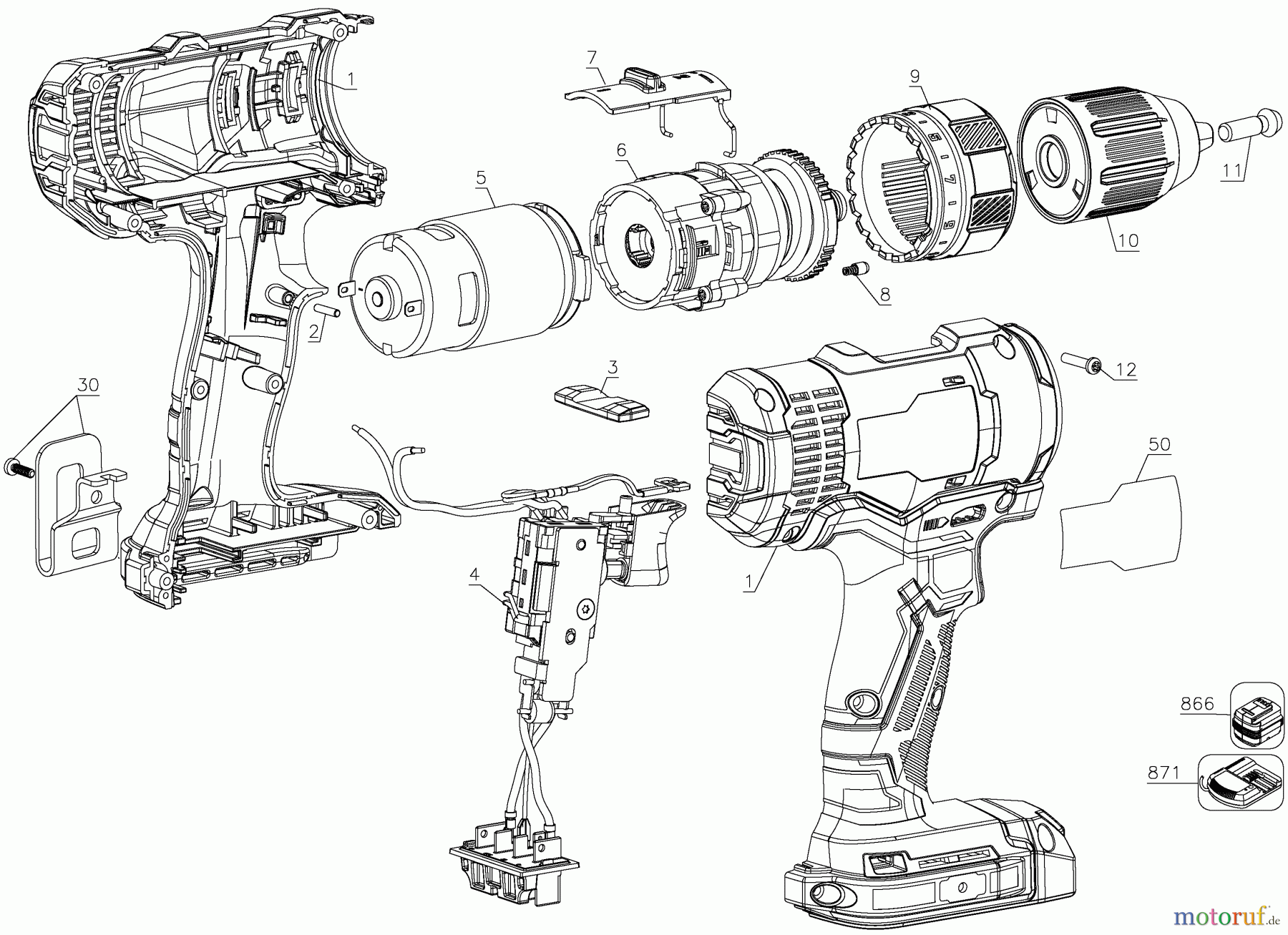 CRAFTSMAN Divers 20V MAX COMPACT DRI CMCD701C2 Seite 1