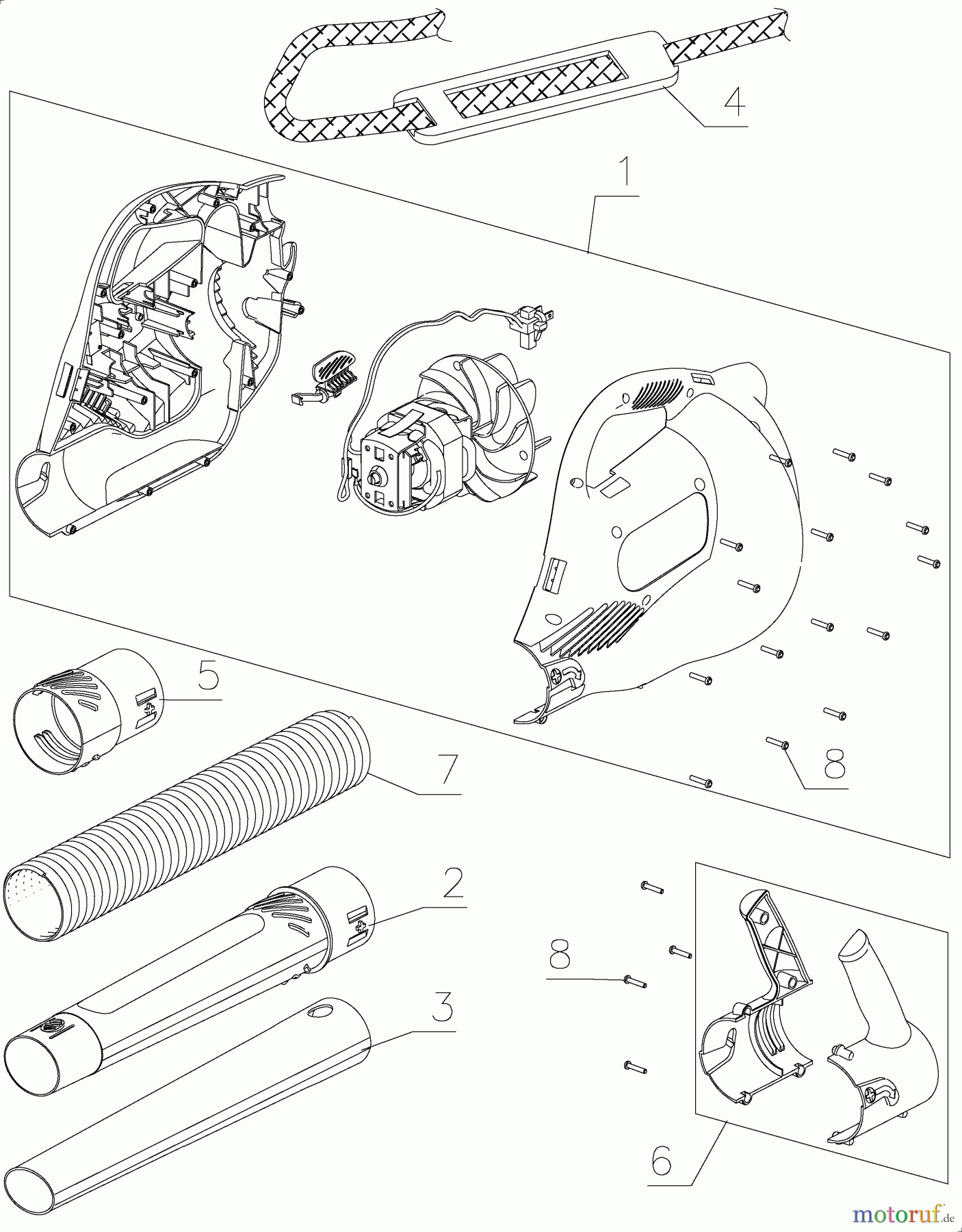 BLACK+DECKER Divers FLEX-TUBE BLOWER FT1000 Seite 1
