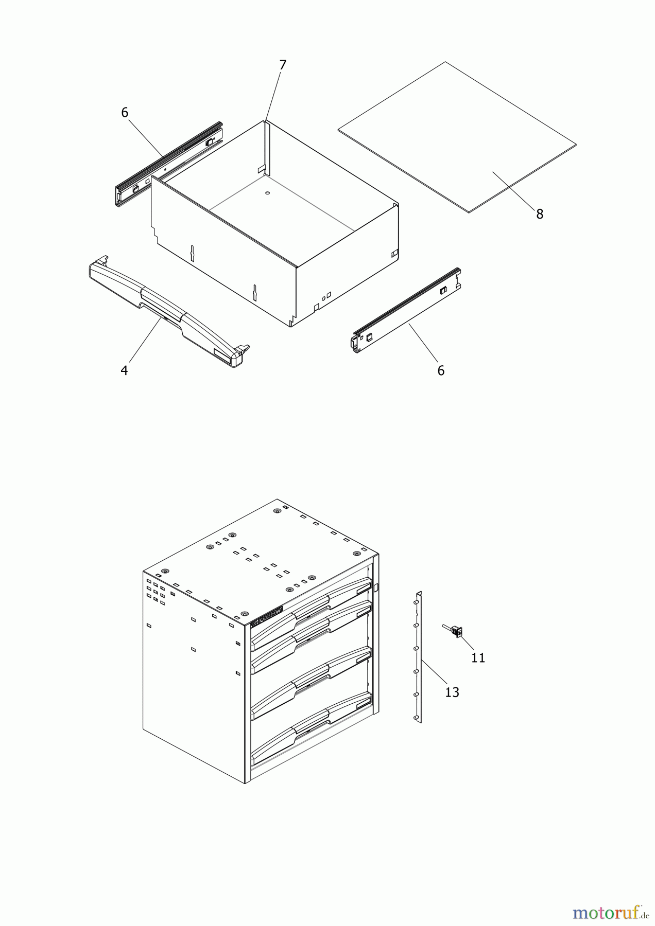 FACOM STORAGE ARMADIO CASSETTIERA F50000062 Seite 1