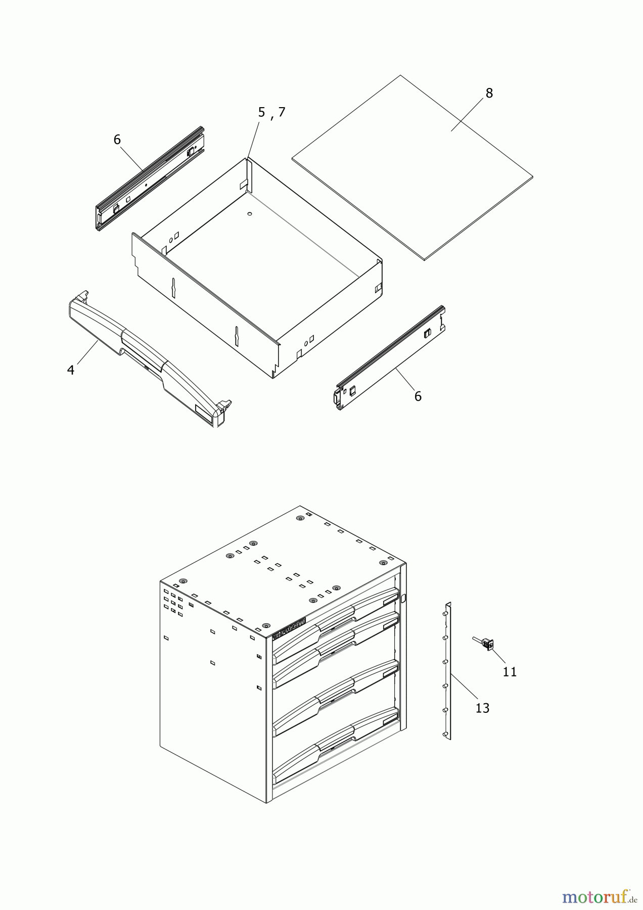 FACOM STORAGE ARMADIO CASSETTIERA F50000065 Seite 1