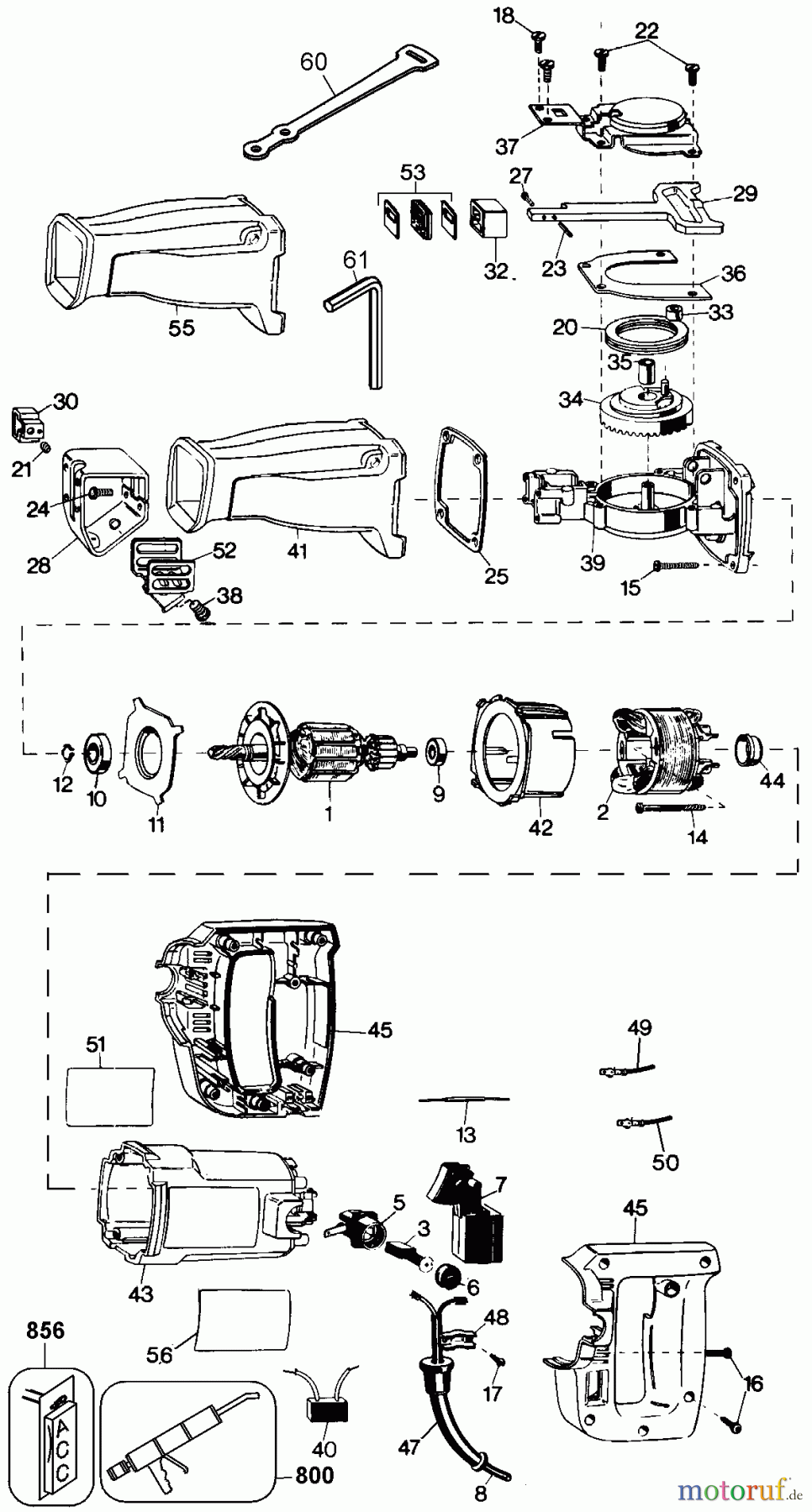 BLACK+DECKER PROFESSIONALE sega RECIPROCATING SAW-BEL/HOL MSS81E-25 Seite 1