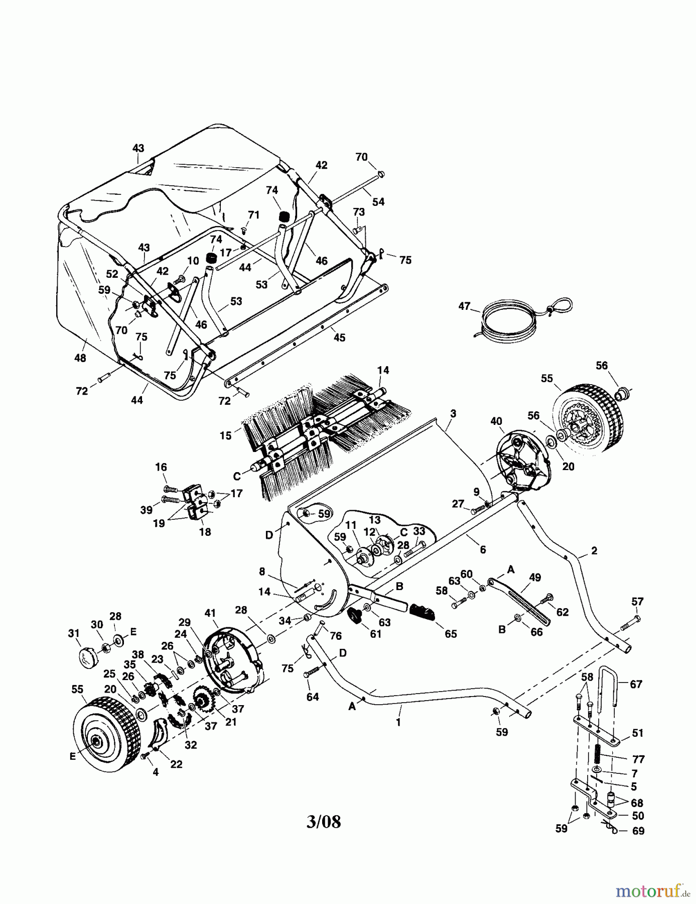  CRAFTSMAN Divers LAWNSWEEPER 486.242221 Seite 1
