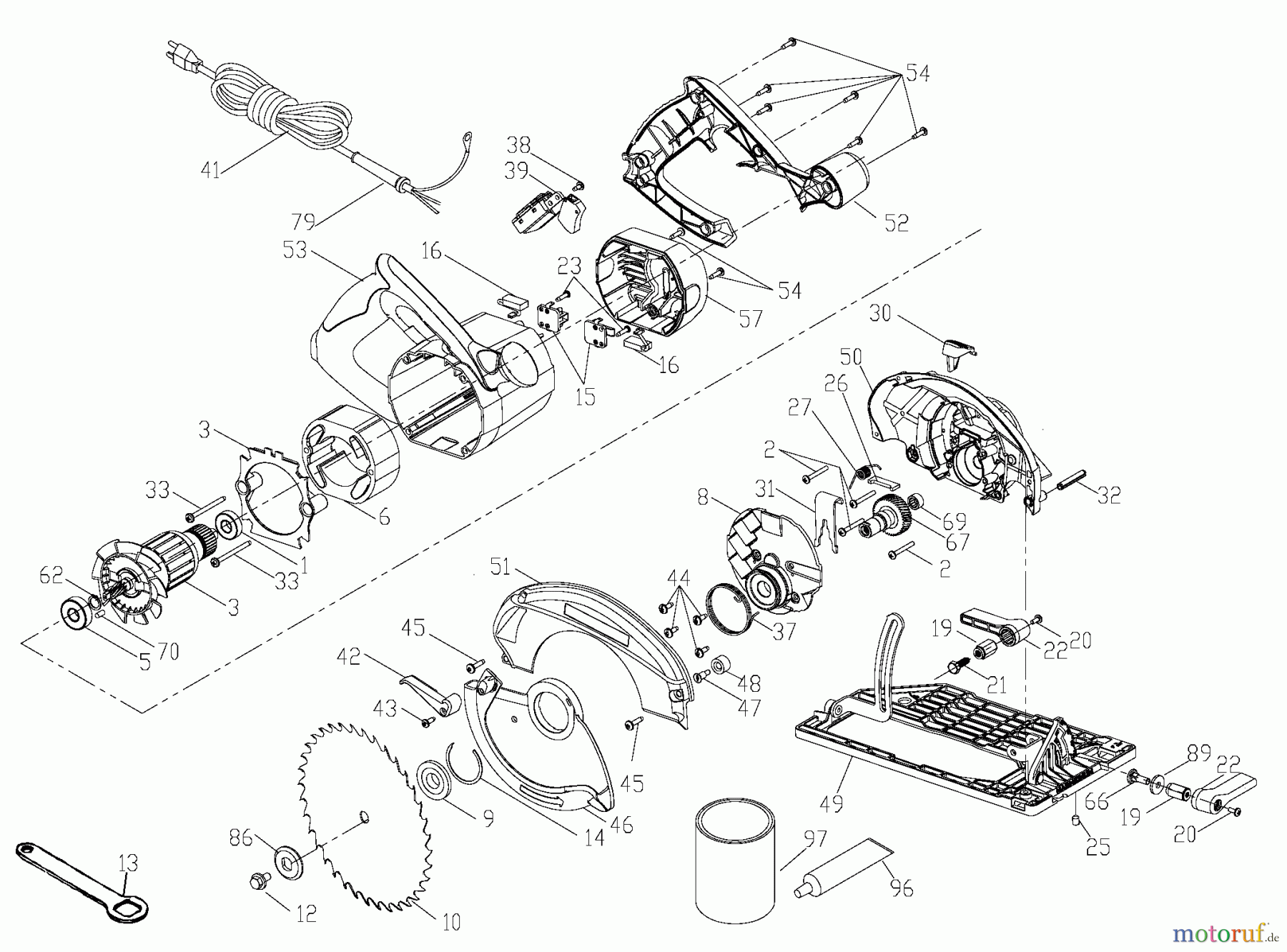  OEM Divers HILTI CIRCULAR SAW WSC167 Seite 1