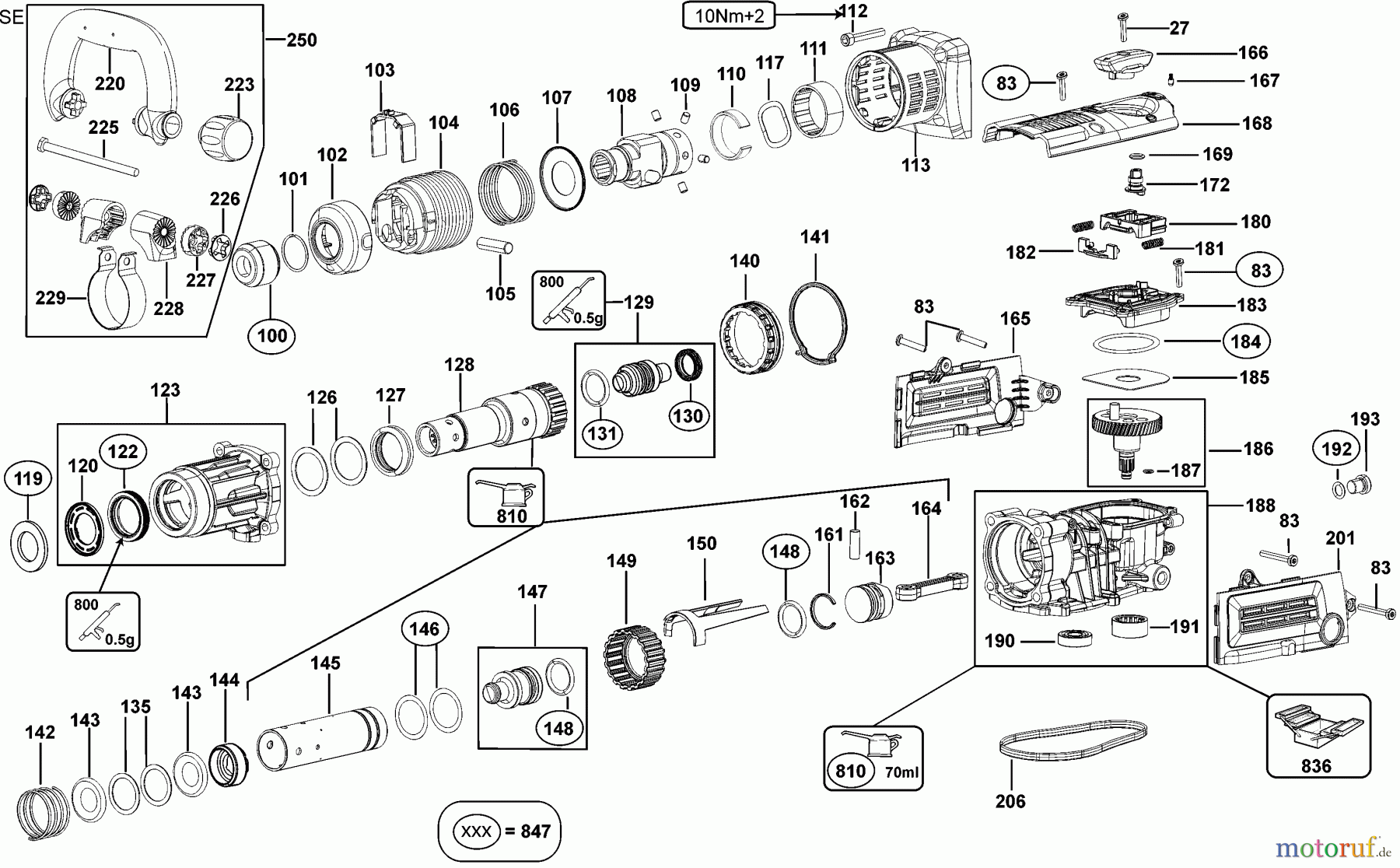  DEWALT Martelli rotanti Martelli a scalpello MARTELLO ROTANTE D25851K Seite 2