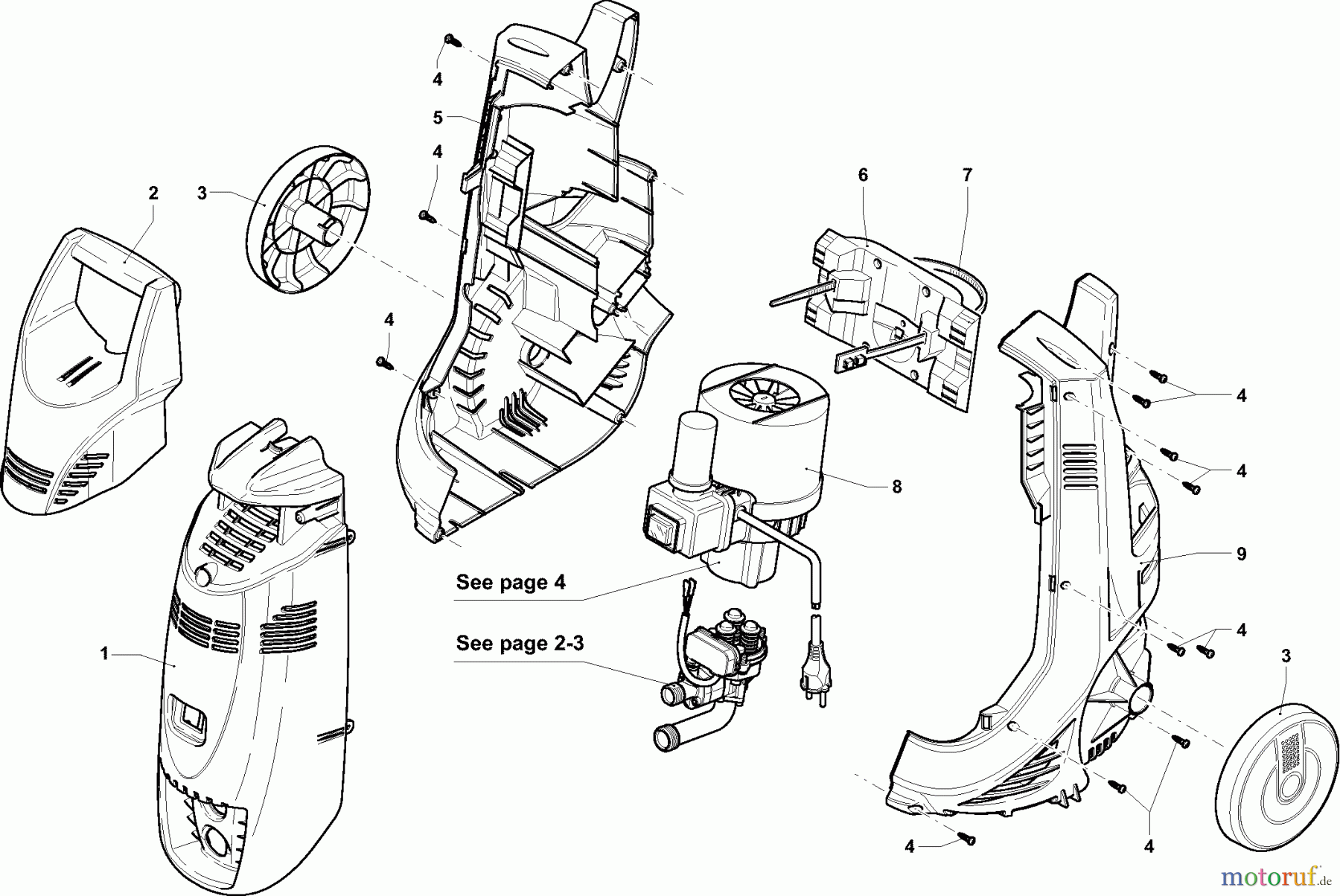  Dolmar Hochdruckreiniger Elektro HP-115 1  Gehäuse