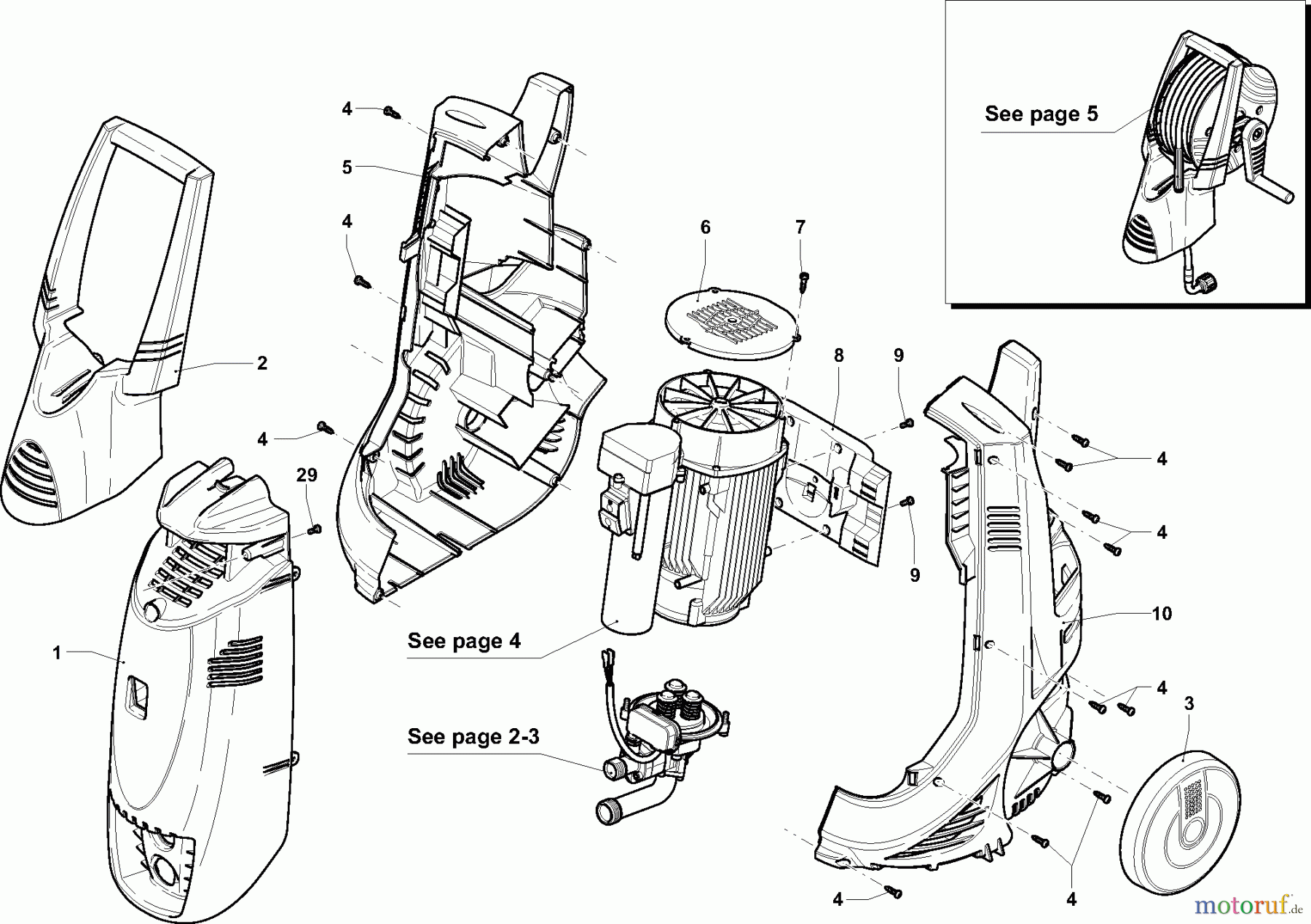  Dolmar Hochdruckreiniger Elektro HP-135 1  Gehäuse