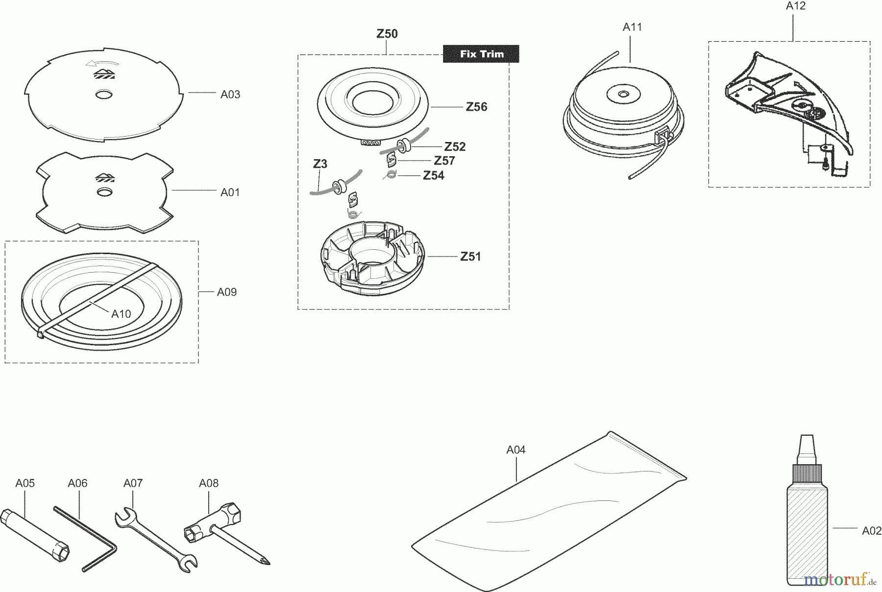  Dolmar Motorsensen & Trimmer Benzin 4-Takt MS3524R 5  Schneidwerkzeuge, Werkzeug