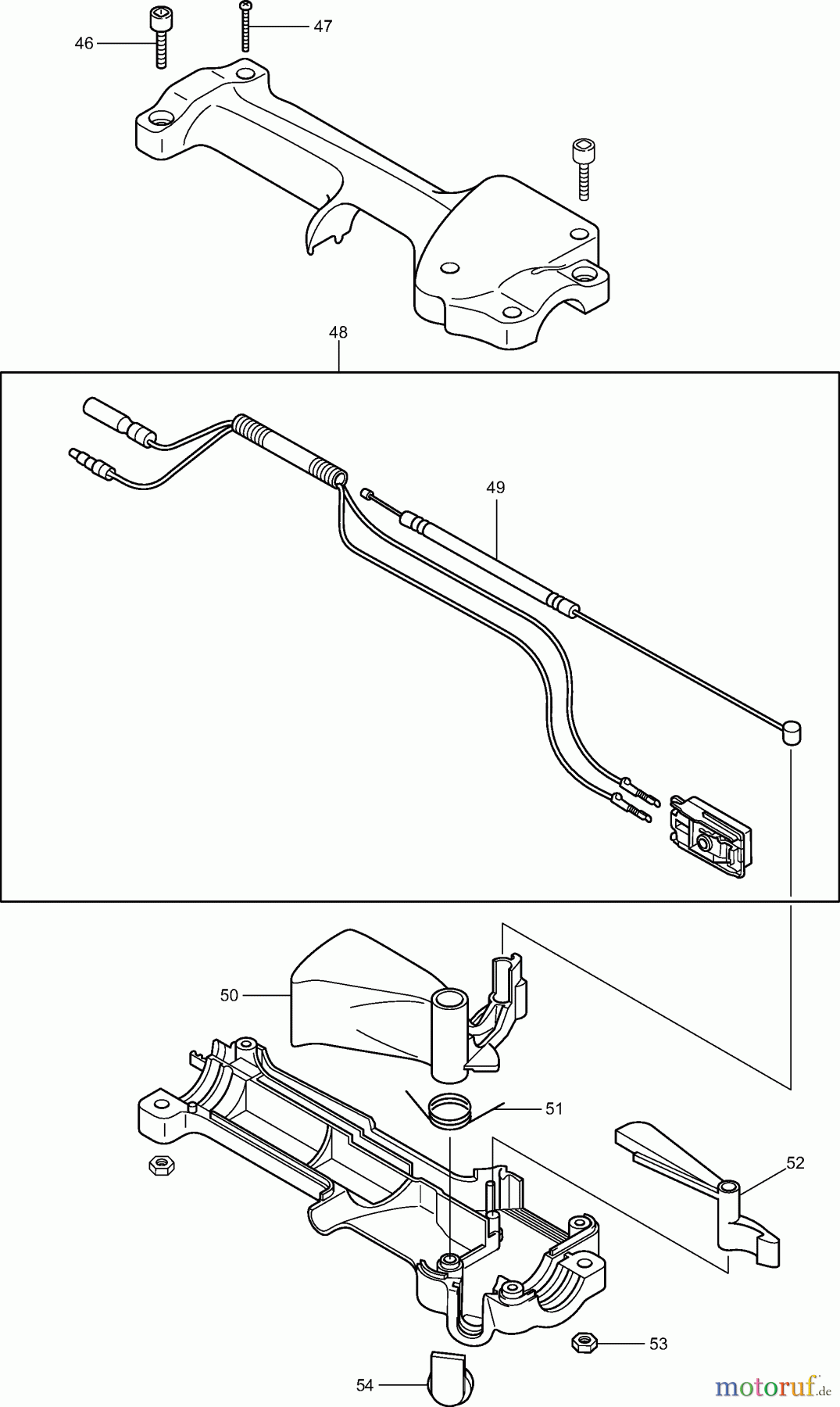  Dolmar Rasenkantenschneider PE-251 (USA) 2  Bedienungshandgriff kpl.