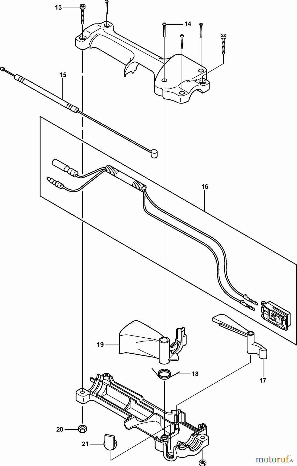  Dolmar Heckenscheren Benzin MH-2556 (USA) MH-2556 (USA 2010=>) 2  Bedienungshandgriff kpl.