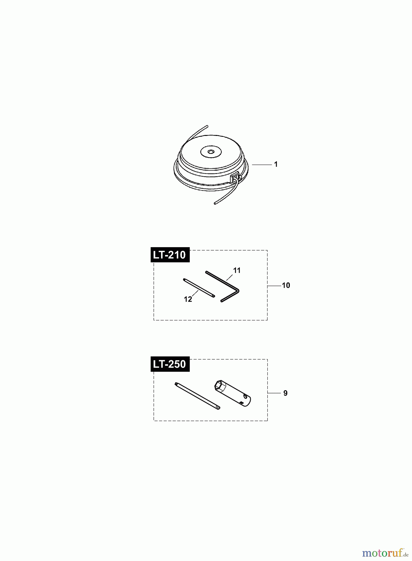  Dolmar Motorsensen & Trimmer Benzin 2-Takt LT-210 (USA) 6  Zubehör