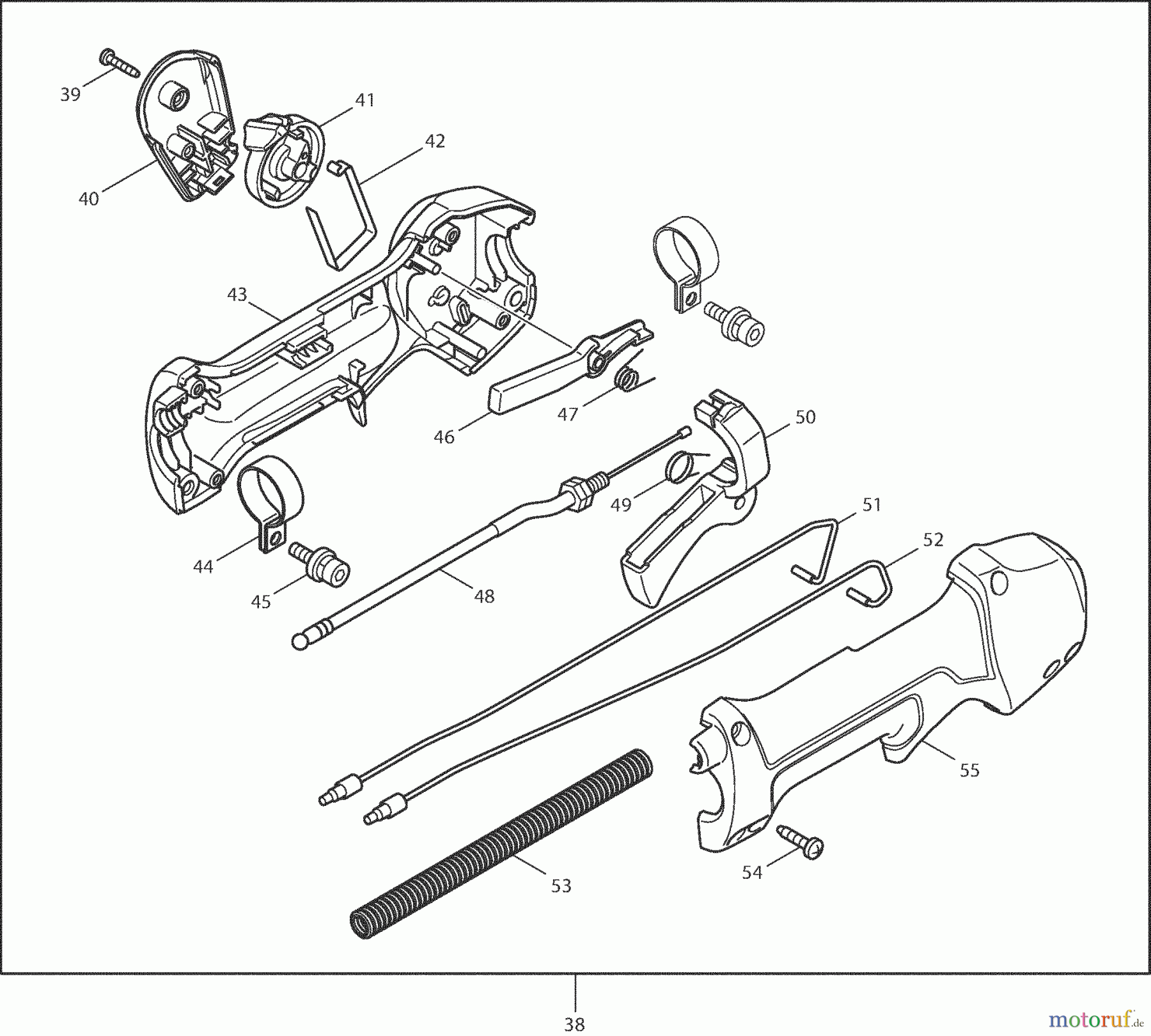 Dolmar Motorsensen & Trimmer Benzin 4-Takt MS-256.4 C 2  Bedienungshandgriff kpl.