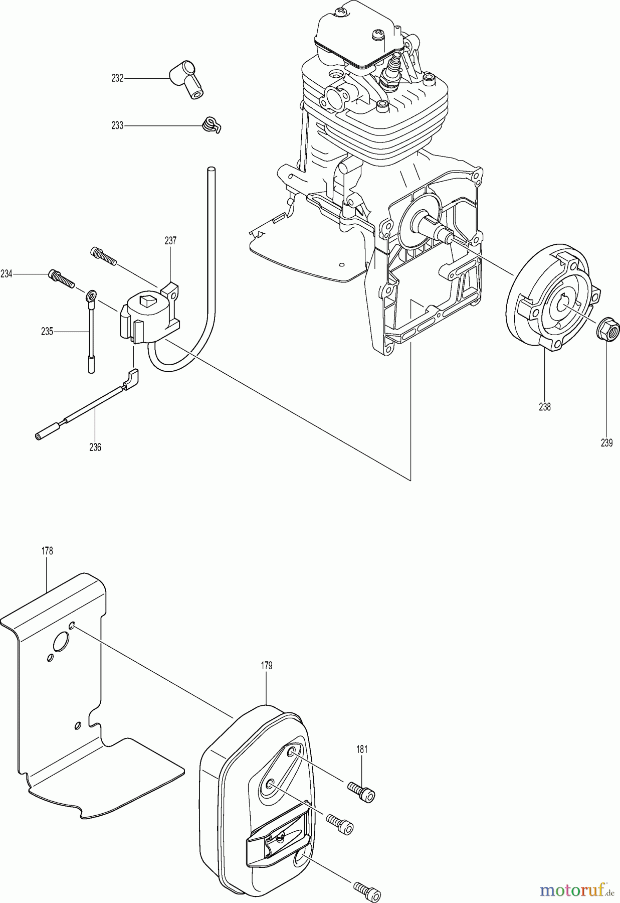  Dolmar Sprühgeräte Benzin SP76504R 8  Zünder, Schalldämpfer