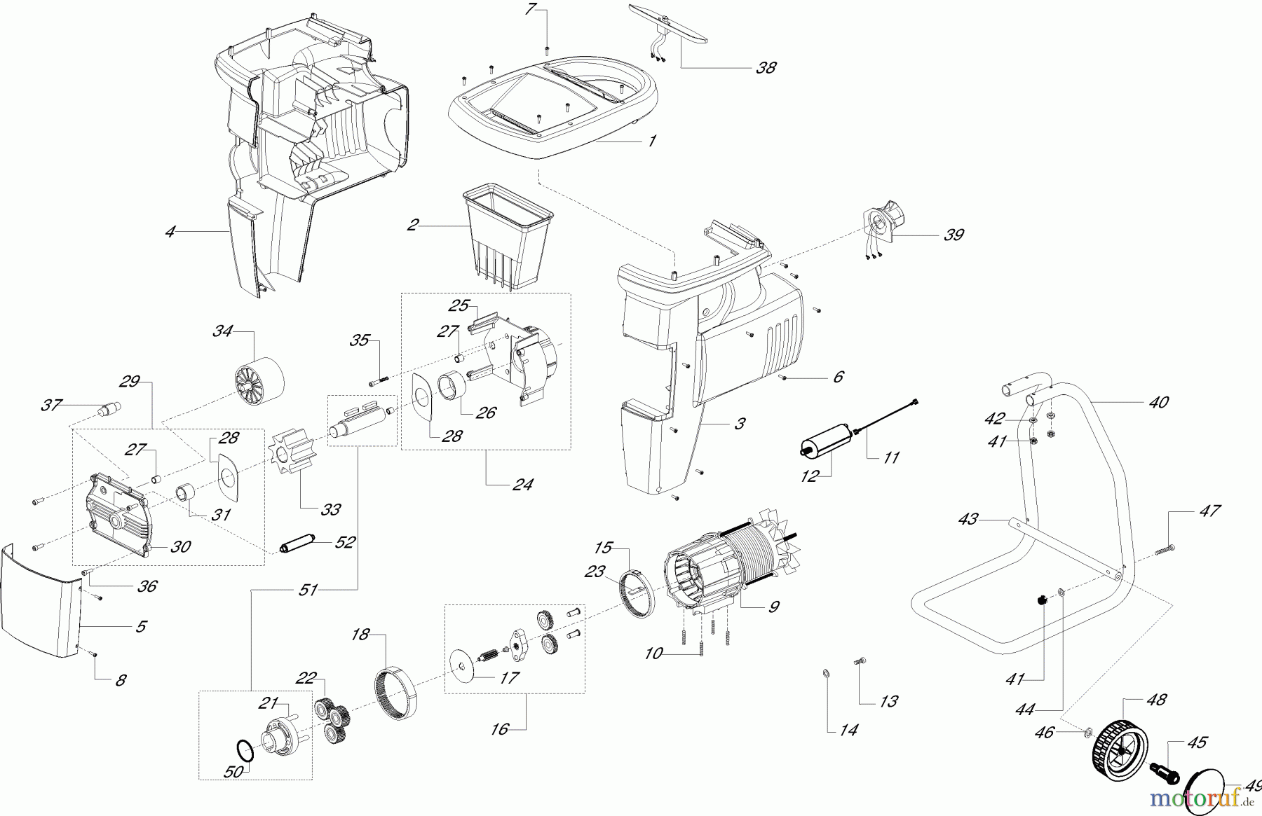  Dolmar Häcksler Elektro FH-2400 1  FH-2200, 2400