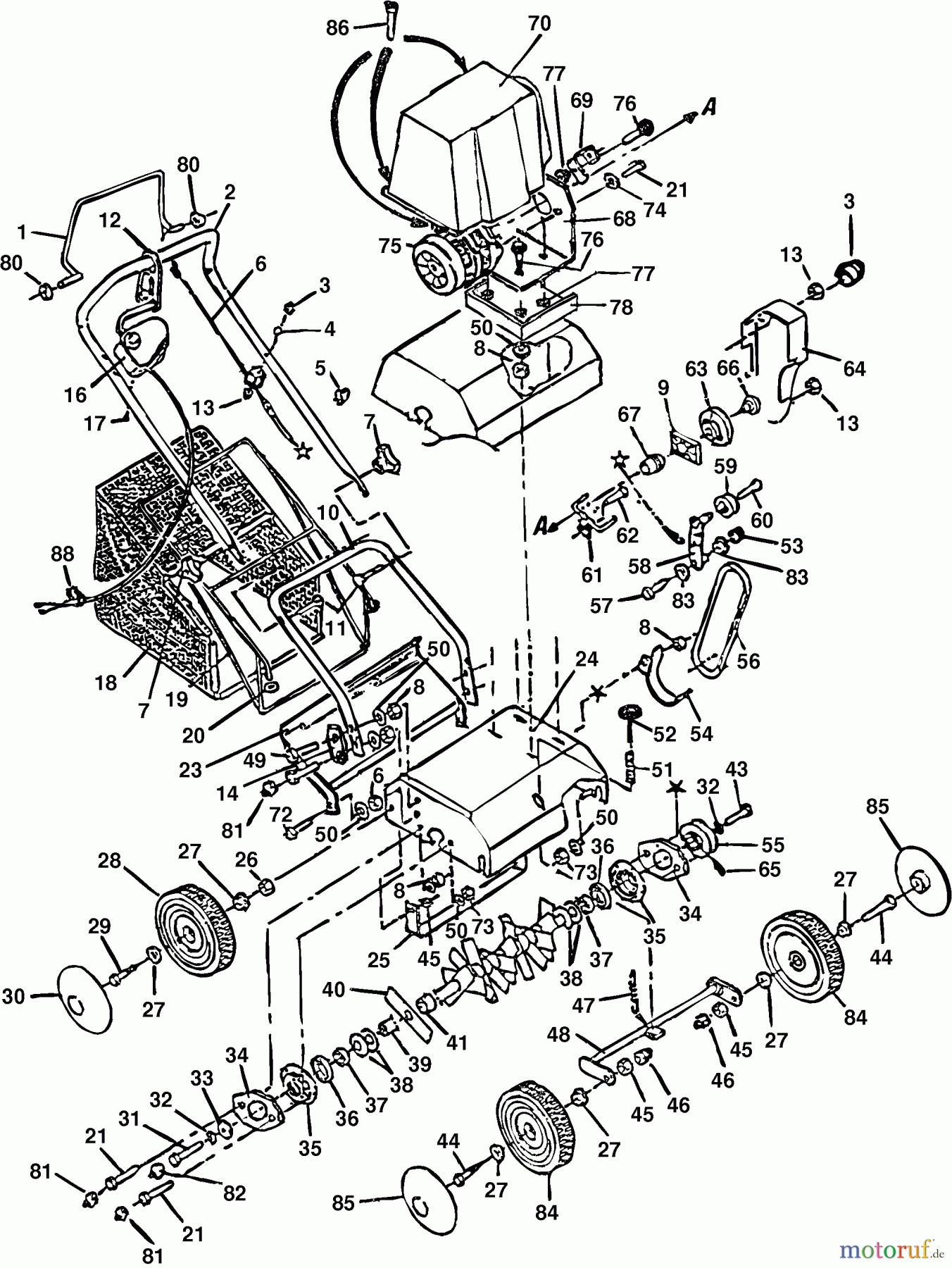 Dolmar Vertikutierer Elektro EV-3816 1 EV-3816