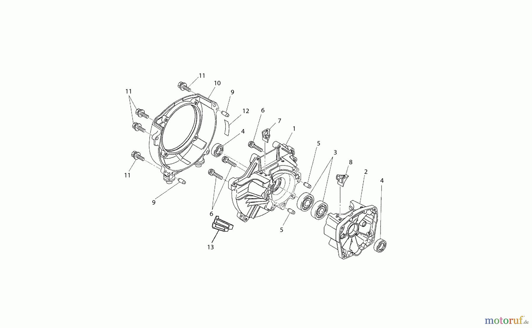  Dolmar Motorsensen & Trimmer Benzin 2-Takt MS-330 U 1  Kurbelgehäuse