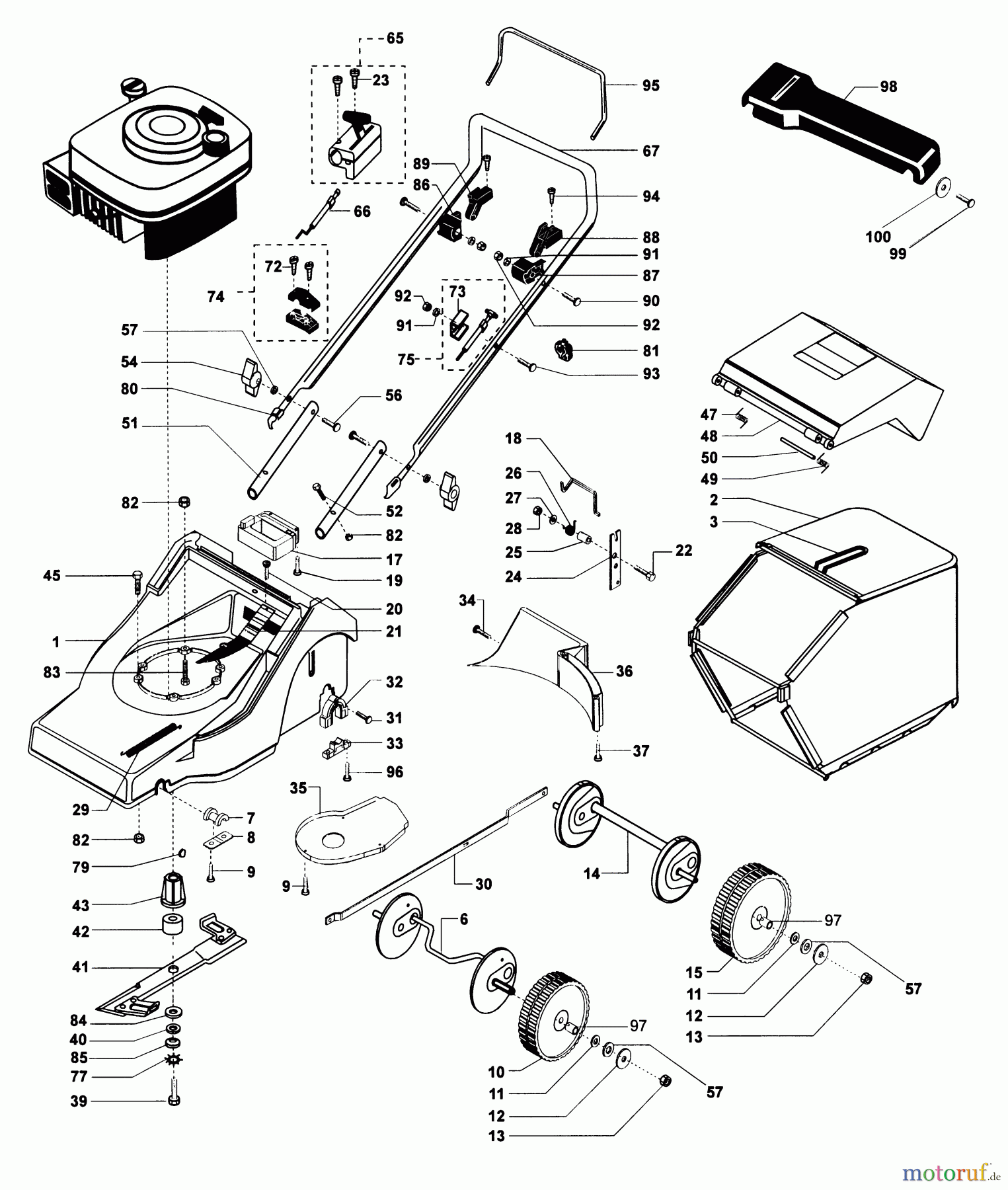  Dolmar Rasenmäher Benzin PM-4645 PM-4645 (1997-2000) 7  PM-4645