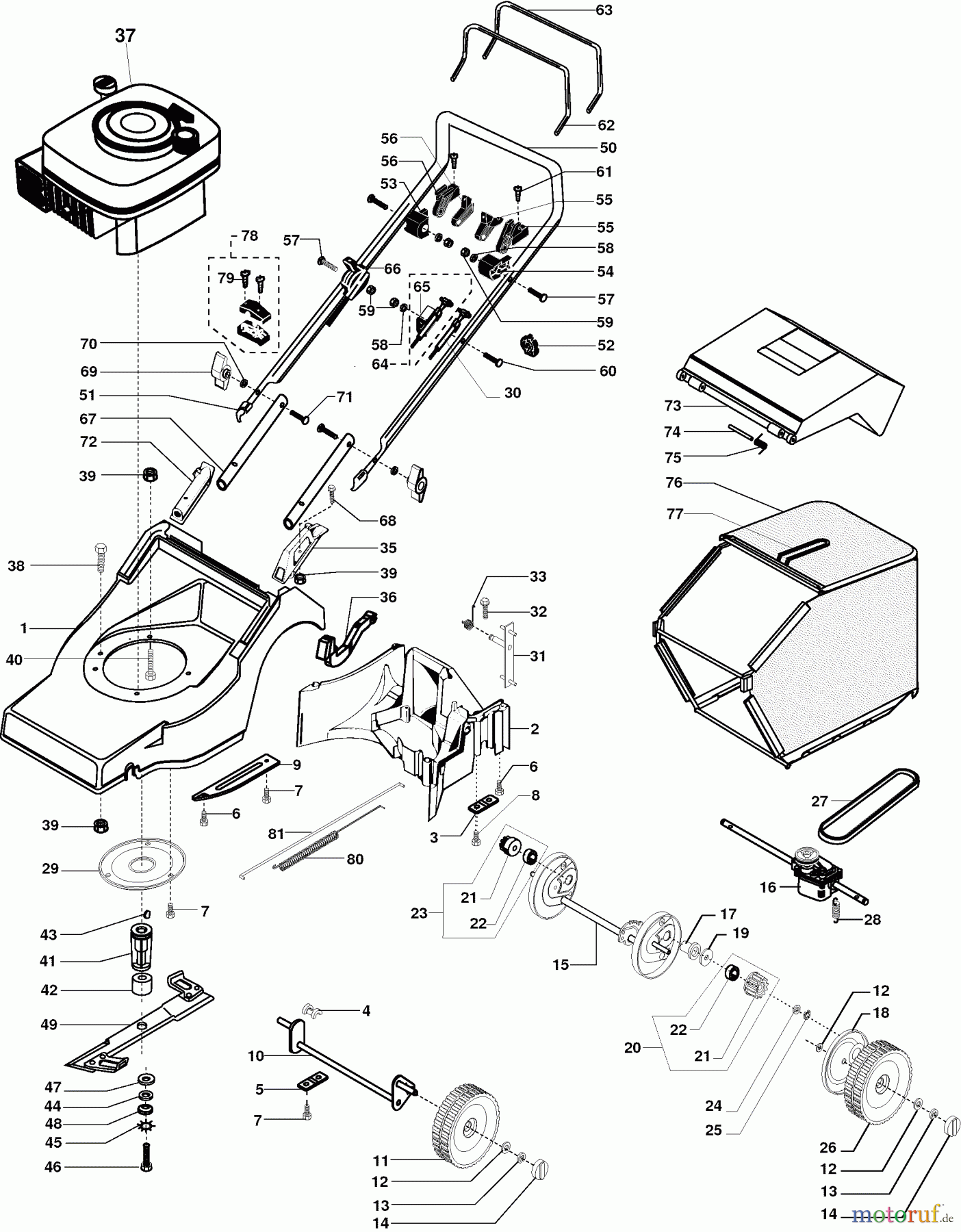  Dolmar Rasenmäher Benzin PM-4045 S PM-4045 S (2002) 5  PM-4045 S