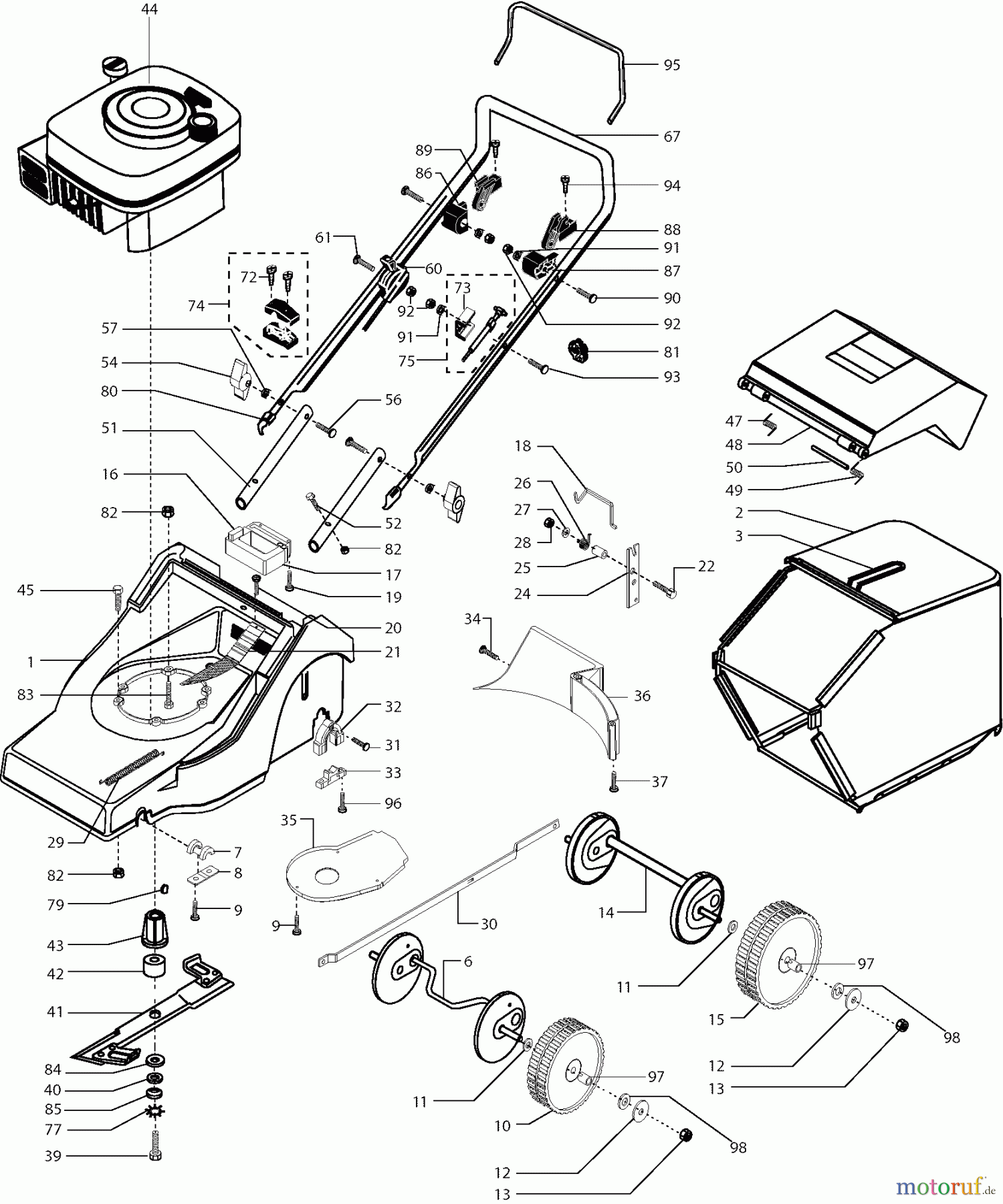  Dolmar Rasenmäher Benzin PM-4655 PM-4655 (2004) 7  PM-4655