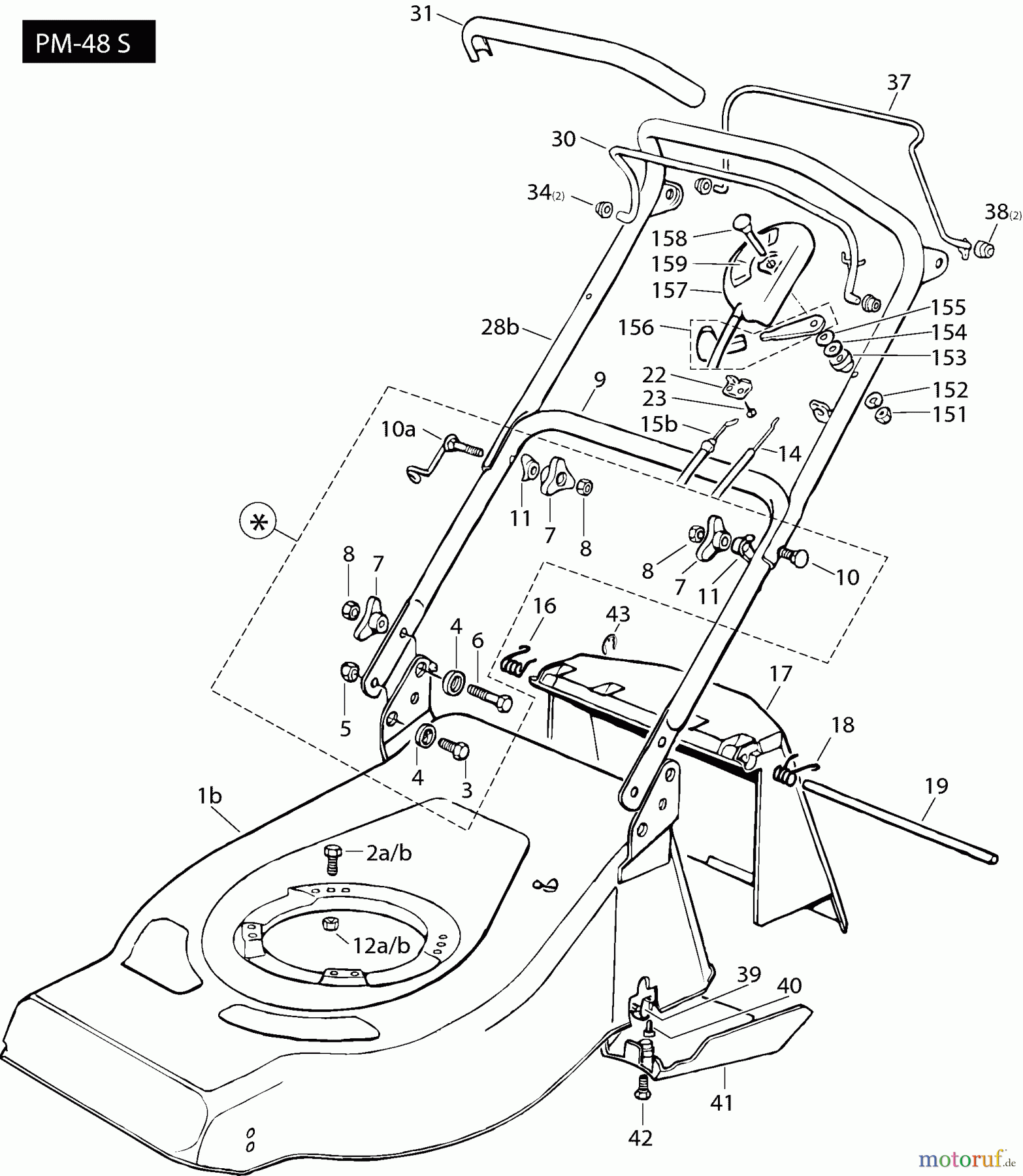  Dolmar Rasenmäher Benzin PM-48 S PM-48 S (=>2001) 3  Gehäuse