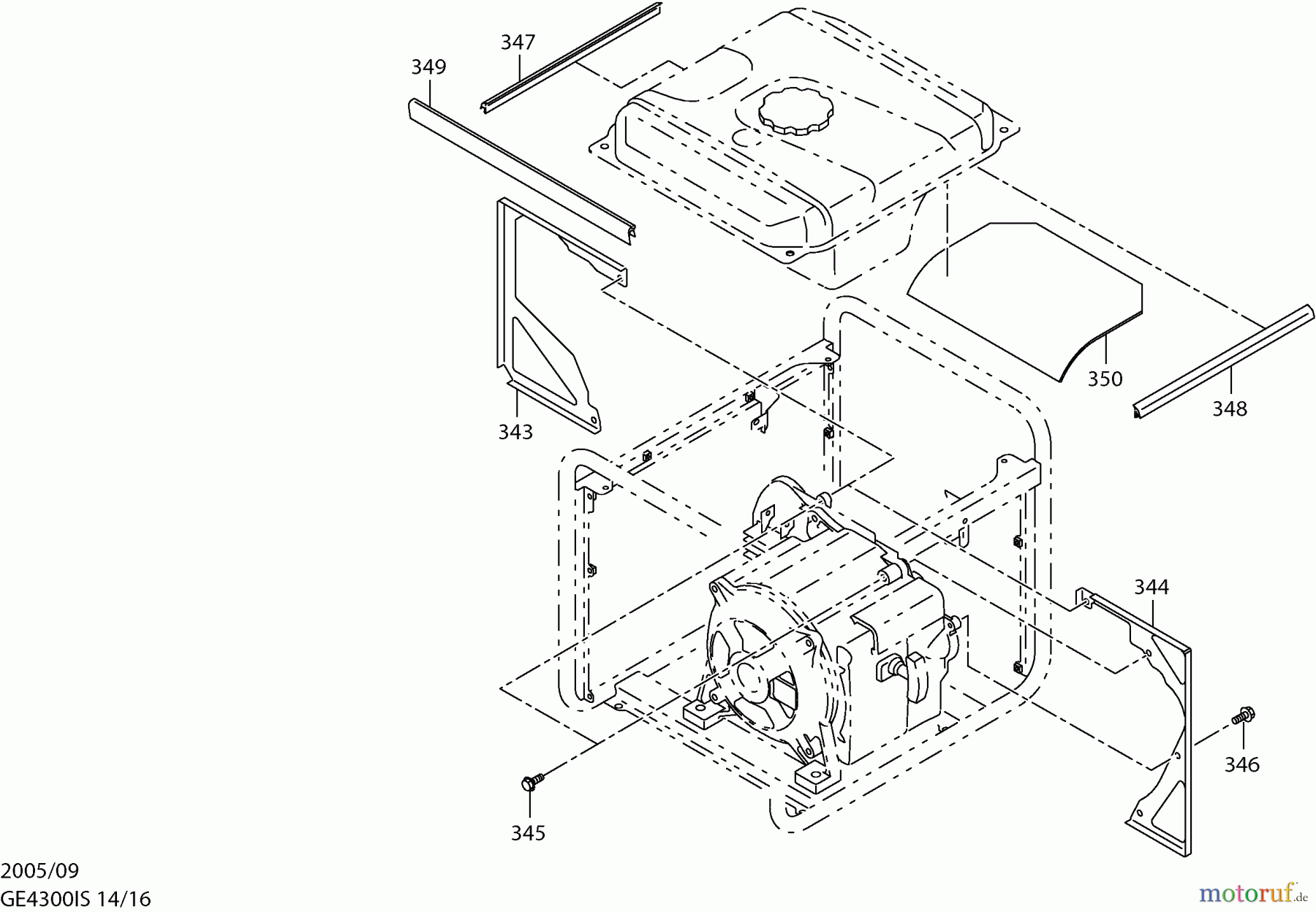  Dolmar Stromerzeuger GE-4300 IS 14  Trennblech