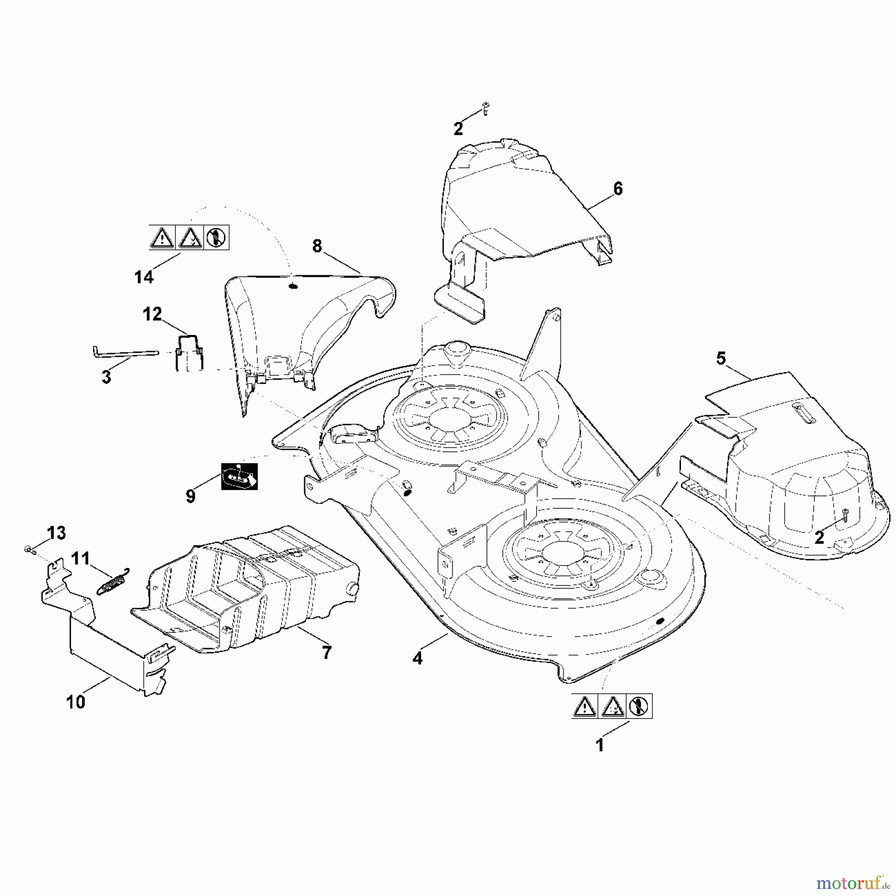 Viking Rasentraktoren Rasentraktoren MT 4097.0 SX K - Mähwerksgehäuse