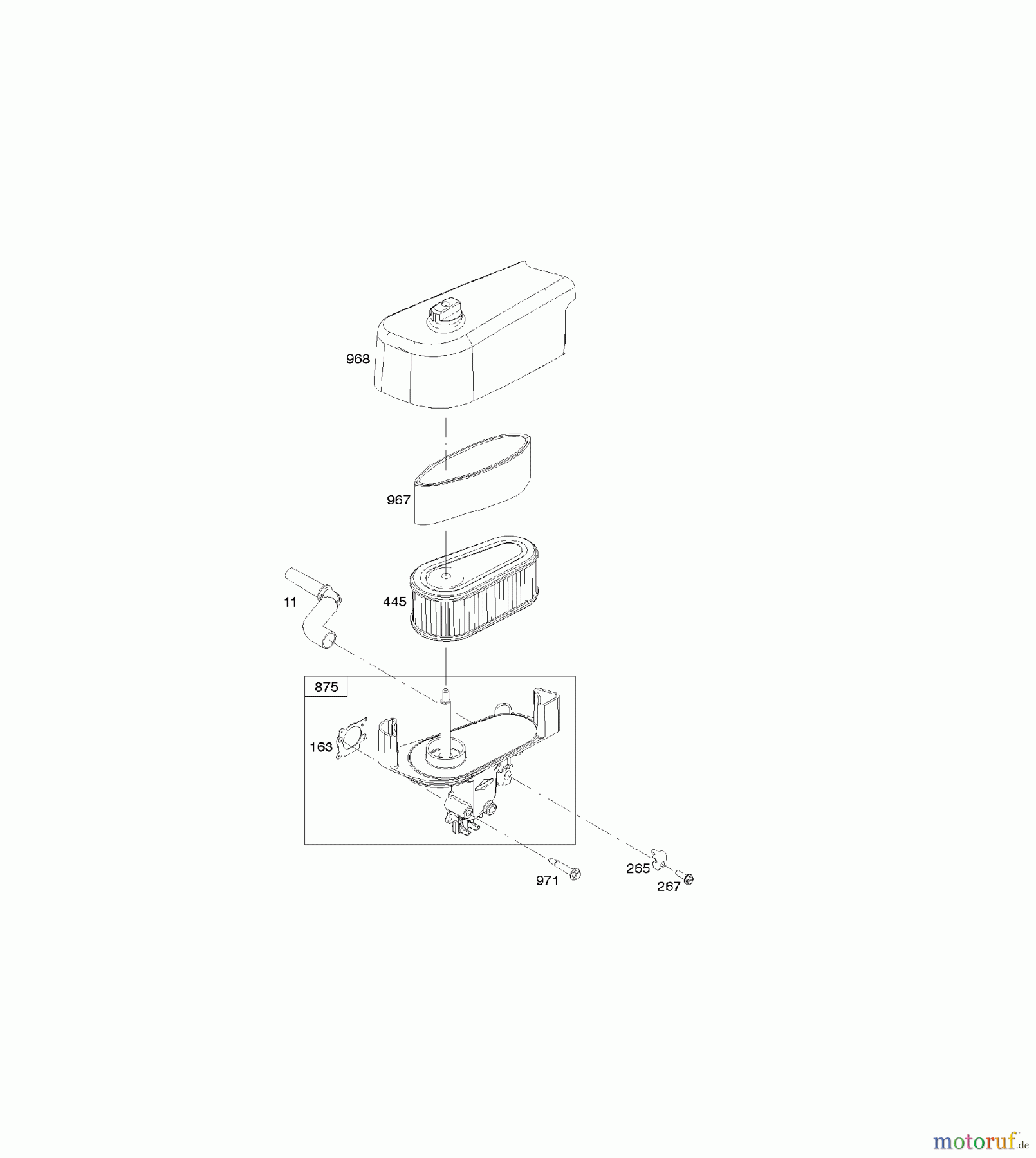 Viking Motoren B & S 12. . . 12Q902-0171-B1 A - Luftfilter