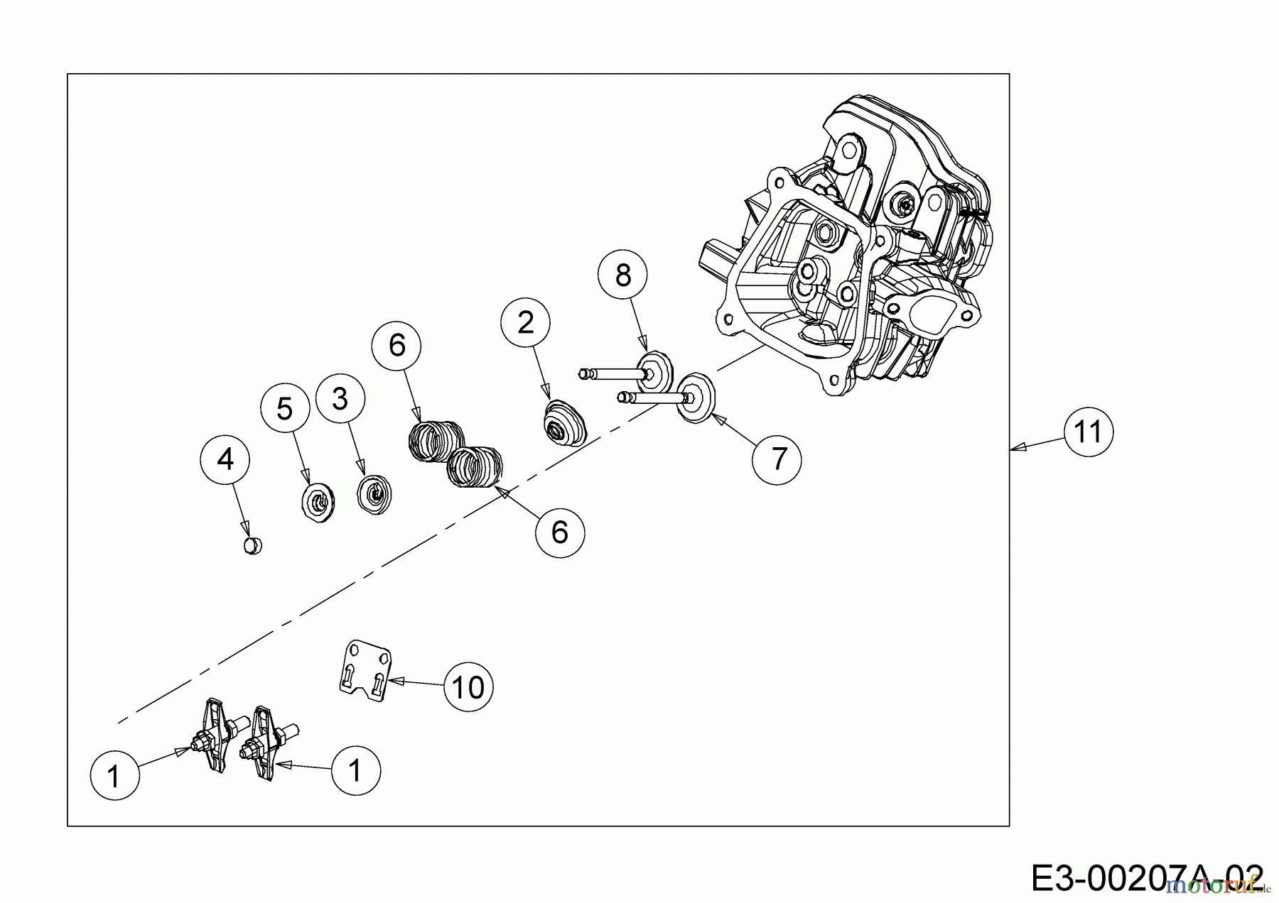MTD-Engines Horizontal 165-WH 752Z165-WH (2020) Cylinder head