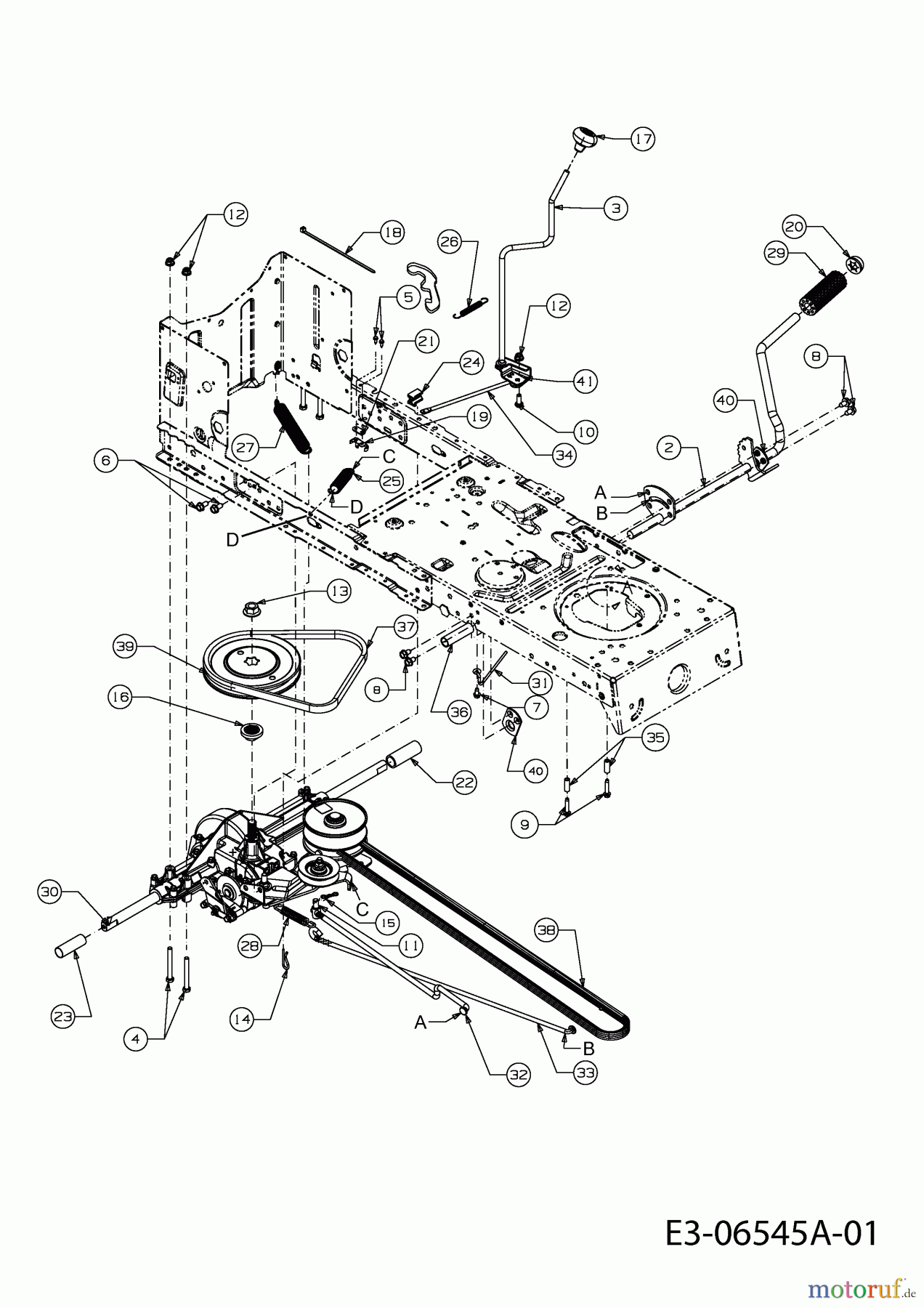 Craftsman Lawn tractors LT 2000 13AJ77SG699 (2011) Drive system