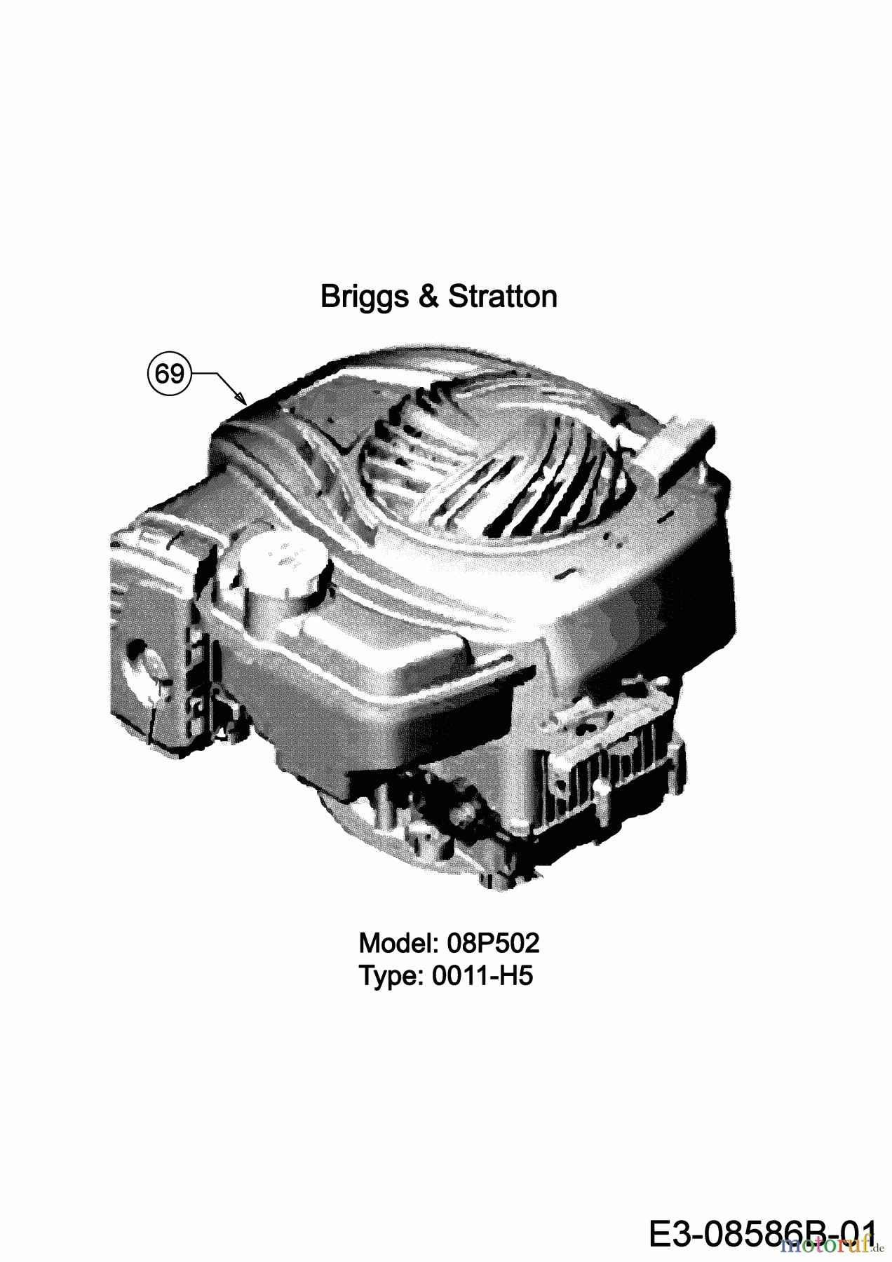  Black-Line Petrol mower BL 3546 11B-TE5B683 (2020) Engine Briggs & Stratton
