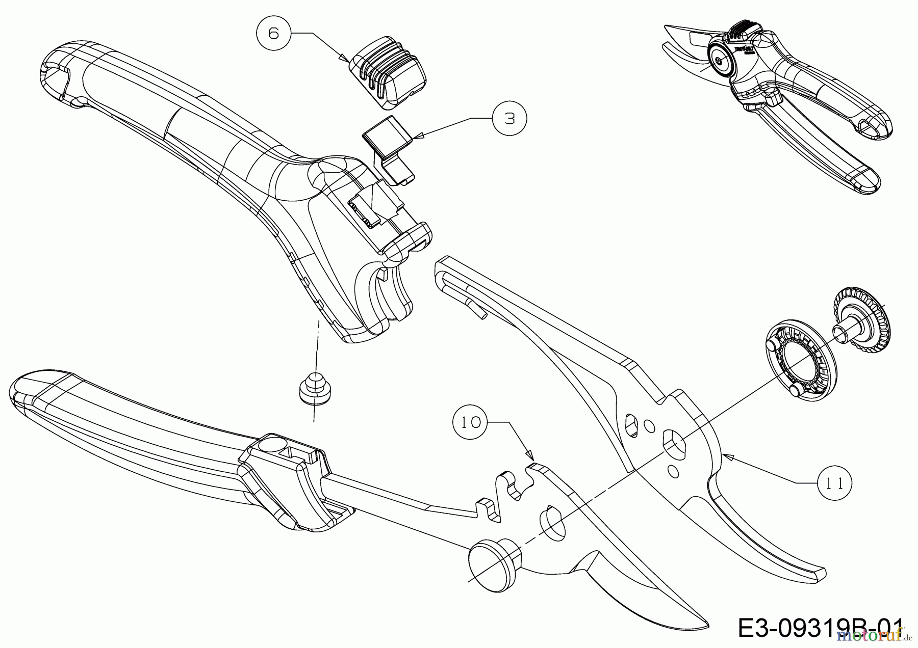 Troy-Bilt Secateurs RR 4000 (TB) 73AFA004609 (2019) Basic machine