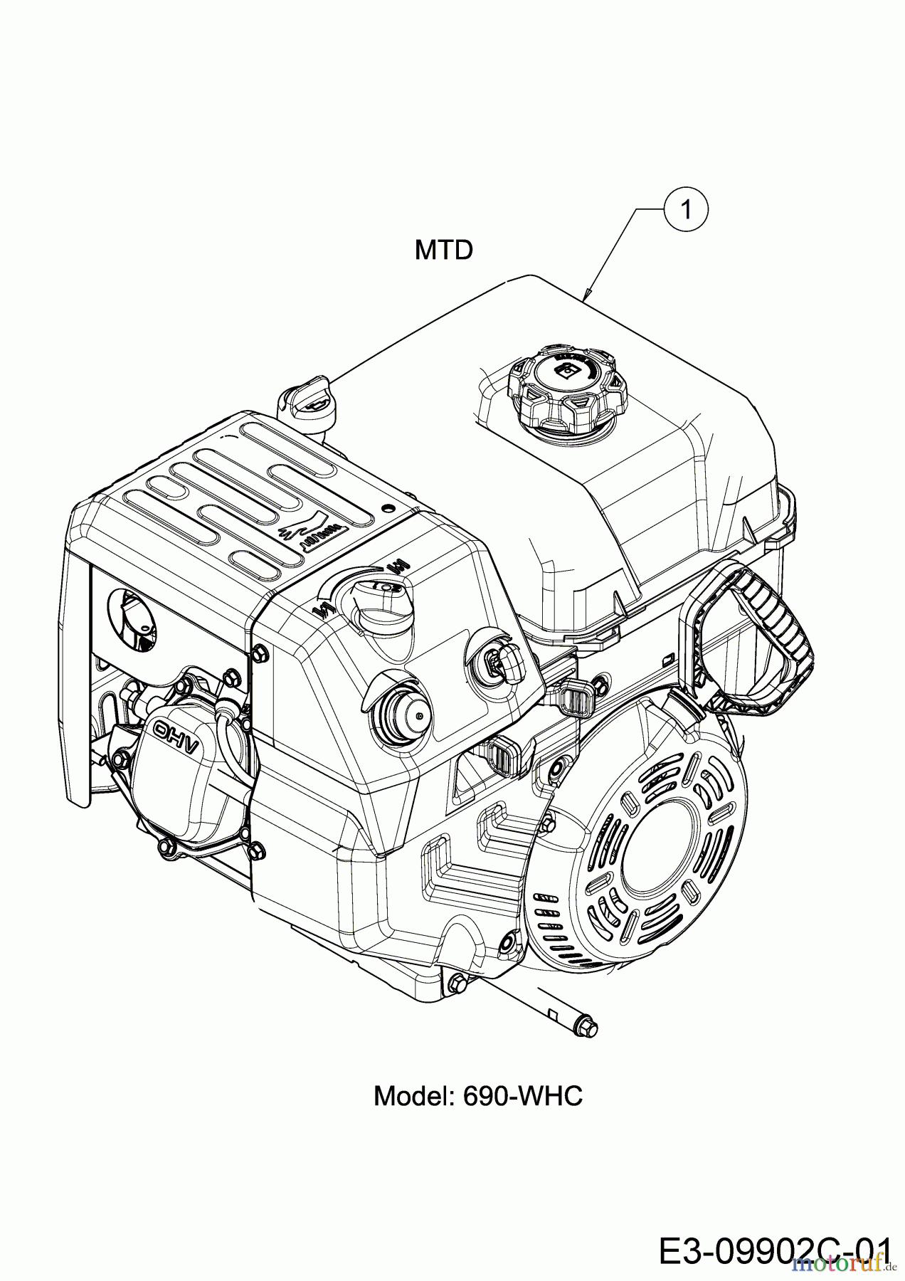  MTD Snow throwers Optima ME 76 31AY5ET5678  (2020) Engine MTD