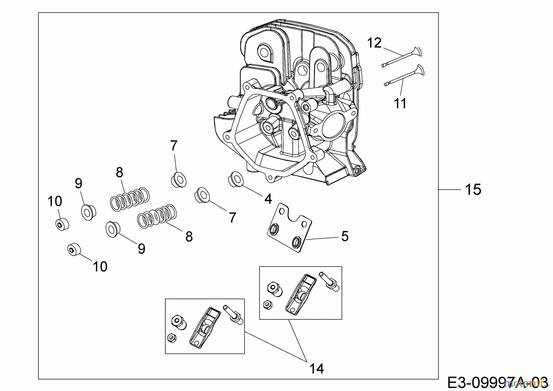  MTD-Engines Horizontal 678-SH 752Z678-SH  (2020) Cylinder head