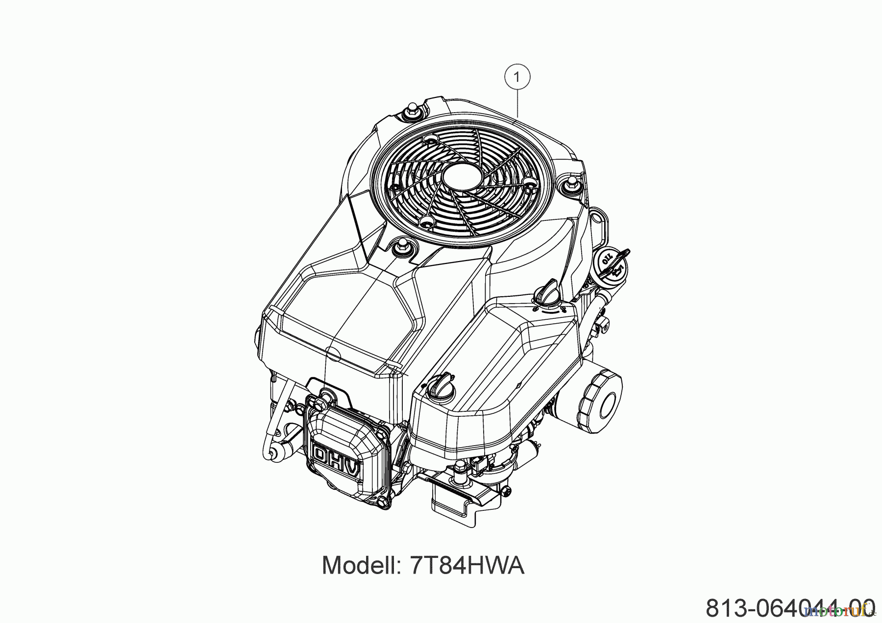  MTD Lawn tractors MTD 76 13B7765C600 (2021) Engine