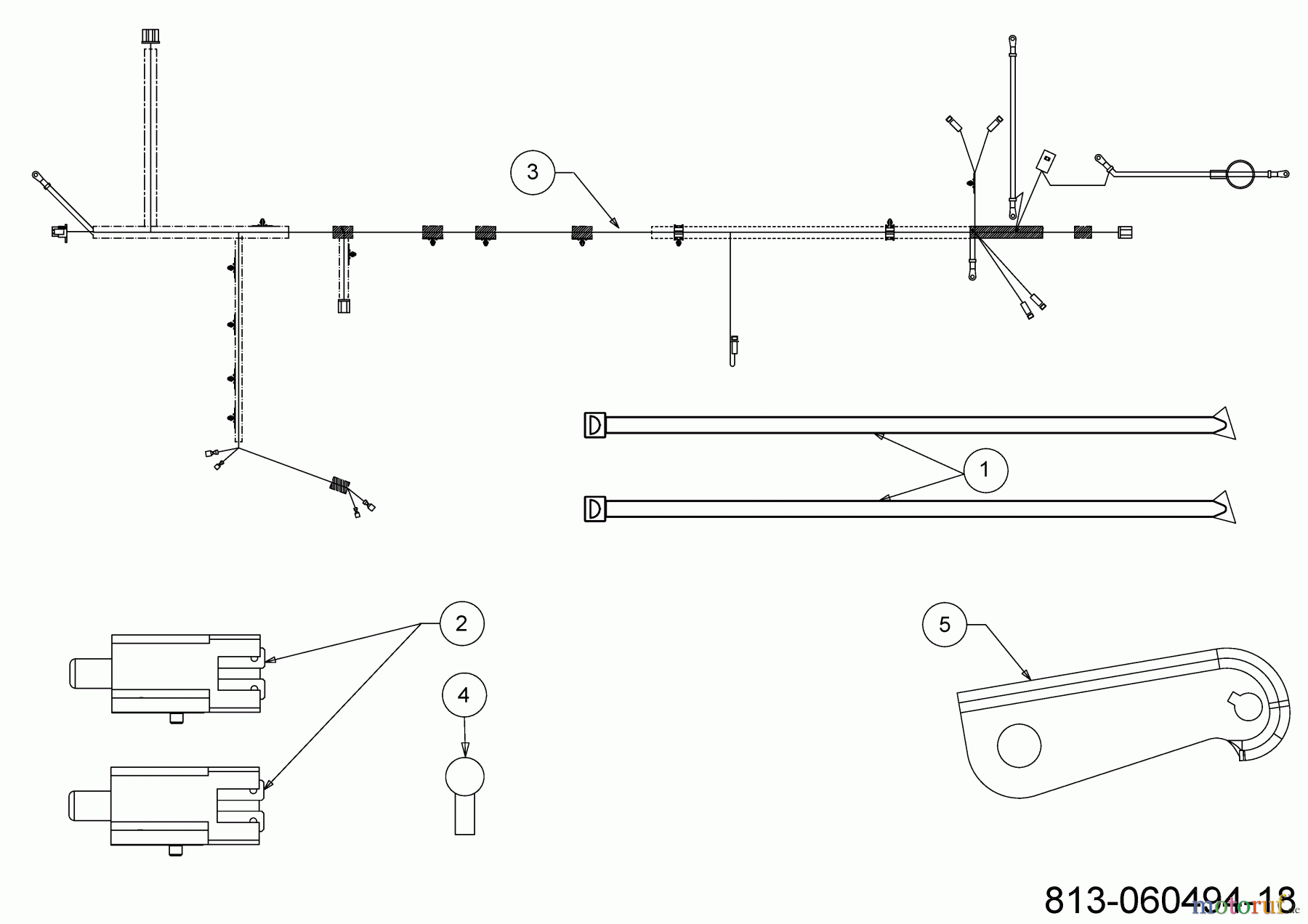 MTD Lawn tractors Optima LG 200 H 13BJ79KG678 (2022) Electric parts