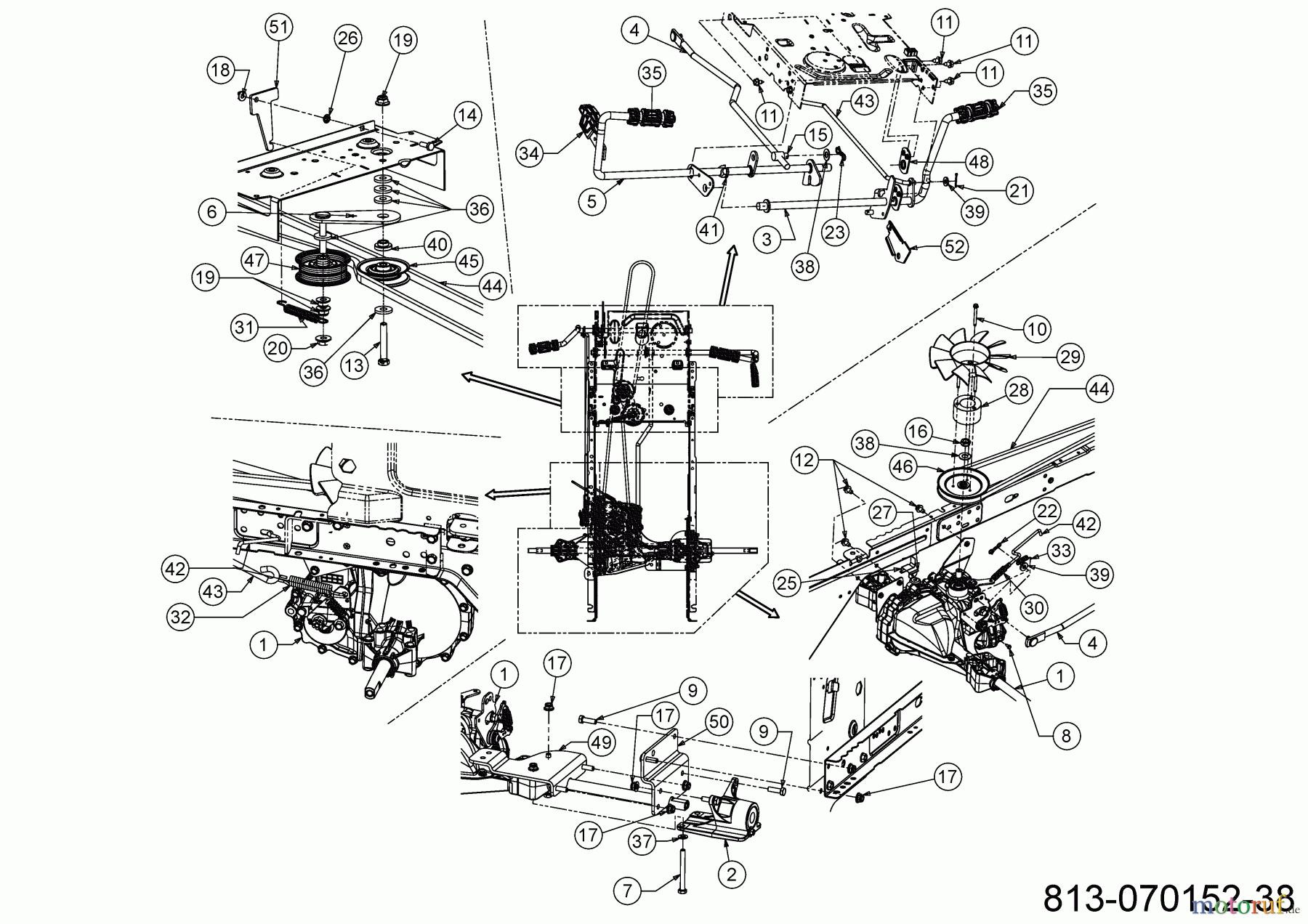  MTD Lawn tractors Optima LN 200 H 13AJ71SN678 (2023) Hydrostatic gearbox, Belt, Pedals