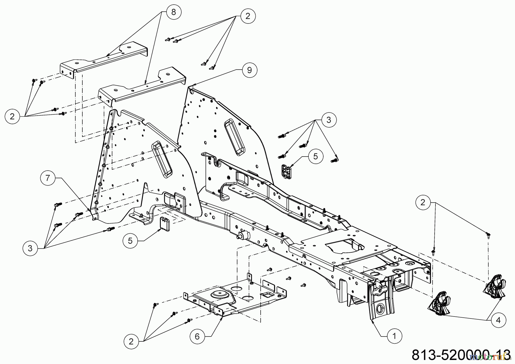 Gartenland Lawn tractors GL24-106 HK 13AFA1KR640 (2022) Frame