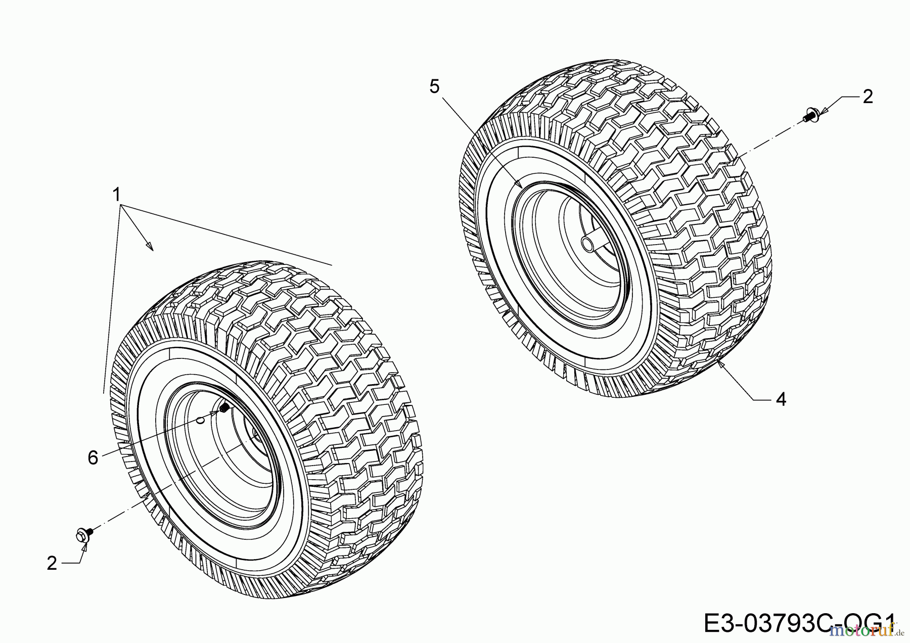  Black Edition Lawn tractors 140-96 T 13BB77MF615 (2021) Rear wheels