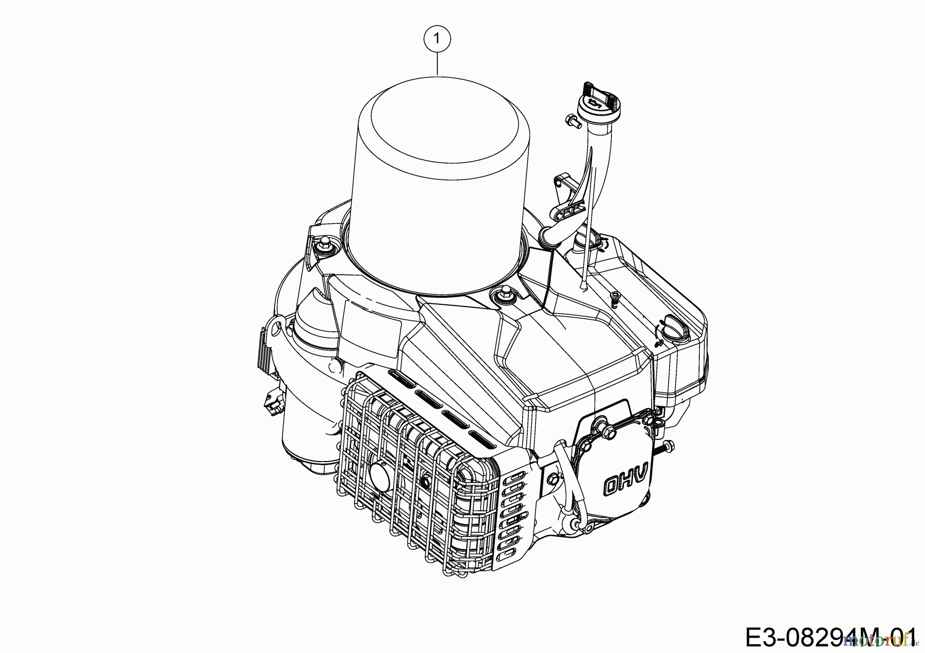  Troy-Bilt Lawn tractors TB 76T-R 13A726SD609 (2024) Engine