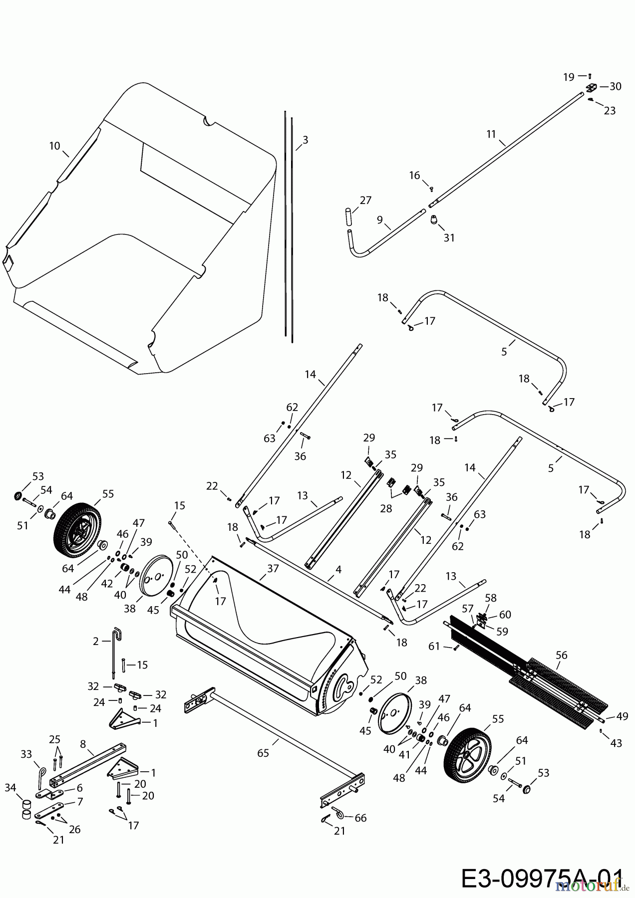 MTD Accessories Accessories garden and lawn tractors Sweeper 45-04921-100 (196-543-000) 196-543-000 (2019) Basic machine