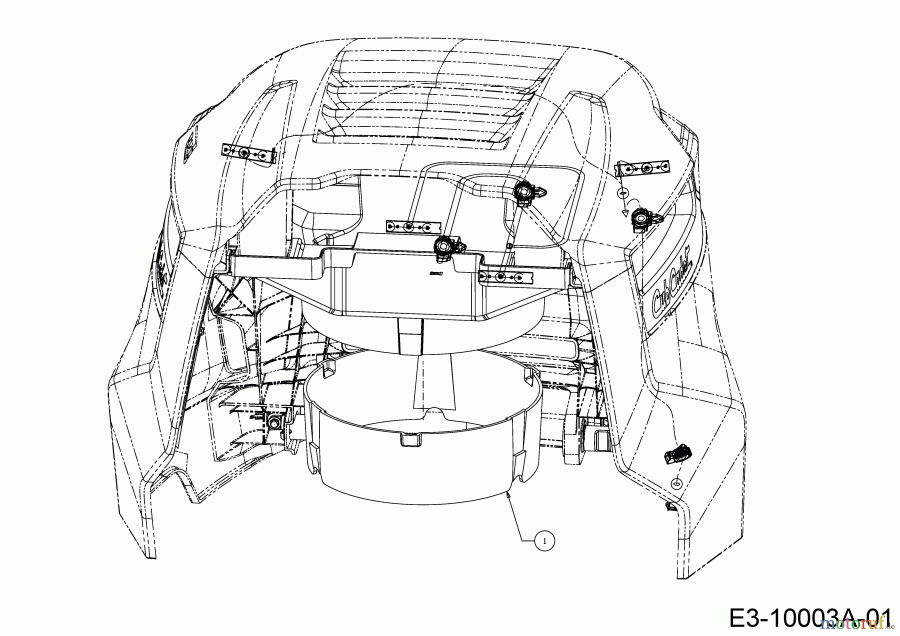 Greenbase Lawn tractors V 162 C 13B8A1KF618 (2021) Engine duct