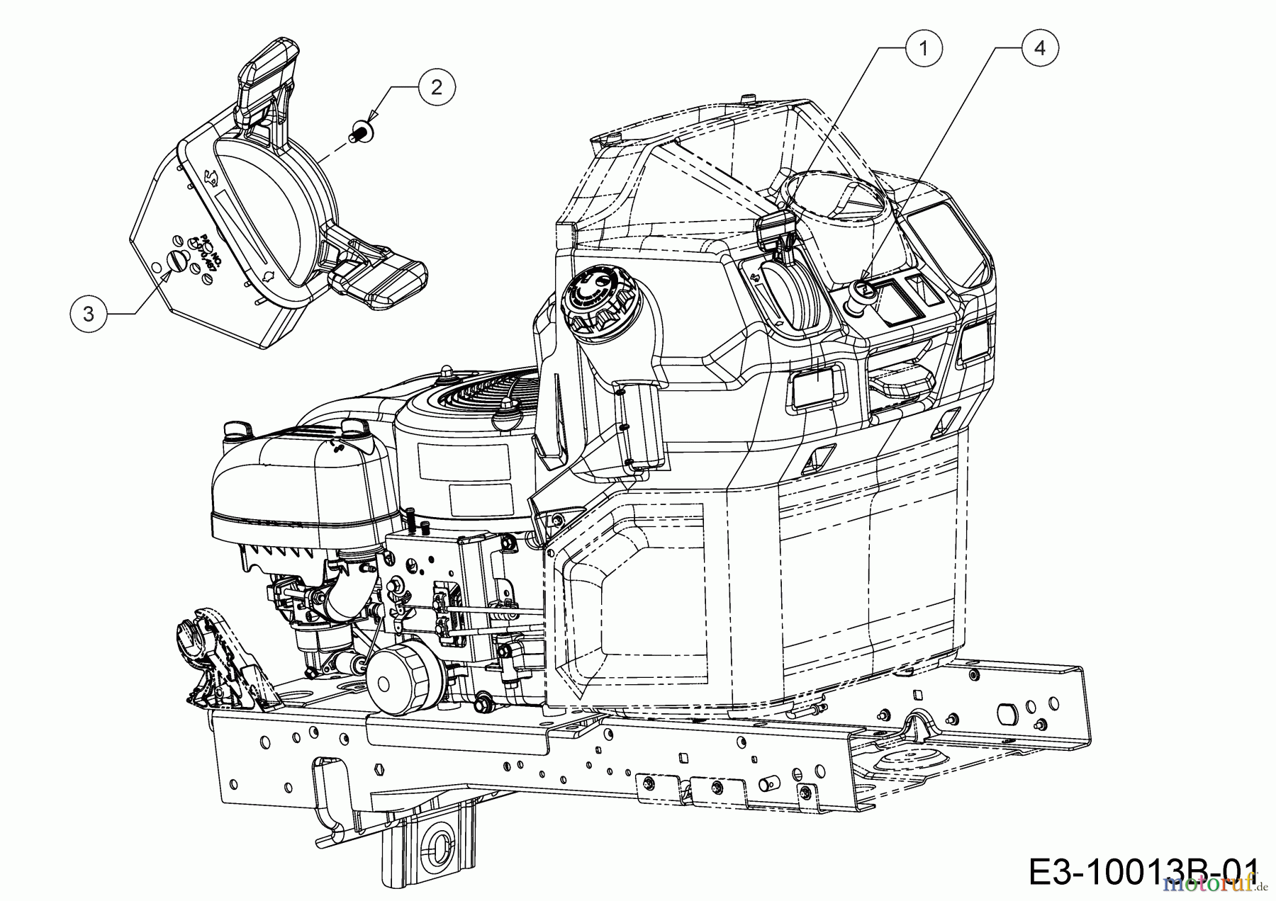 Greenbase Lawn tractors V 162 C 13B8A1KF618 (2021) Choke- and throttle control