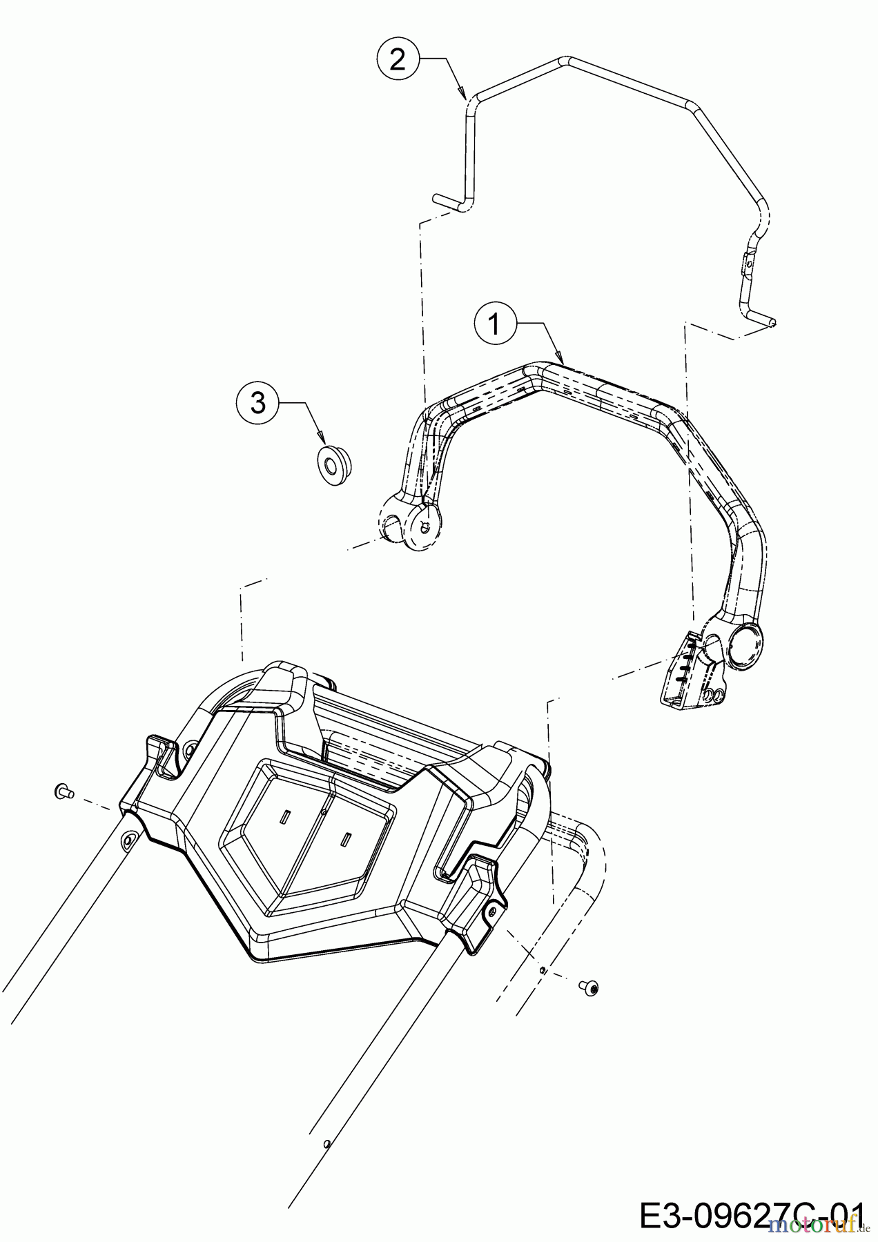 Cub Cadet Petrol mower self propelled LM3 DR53S 12BBPVKC603 (2019) Brake lever, Drive lever