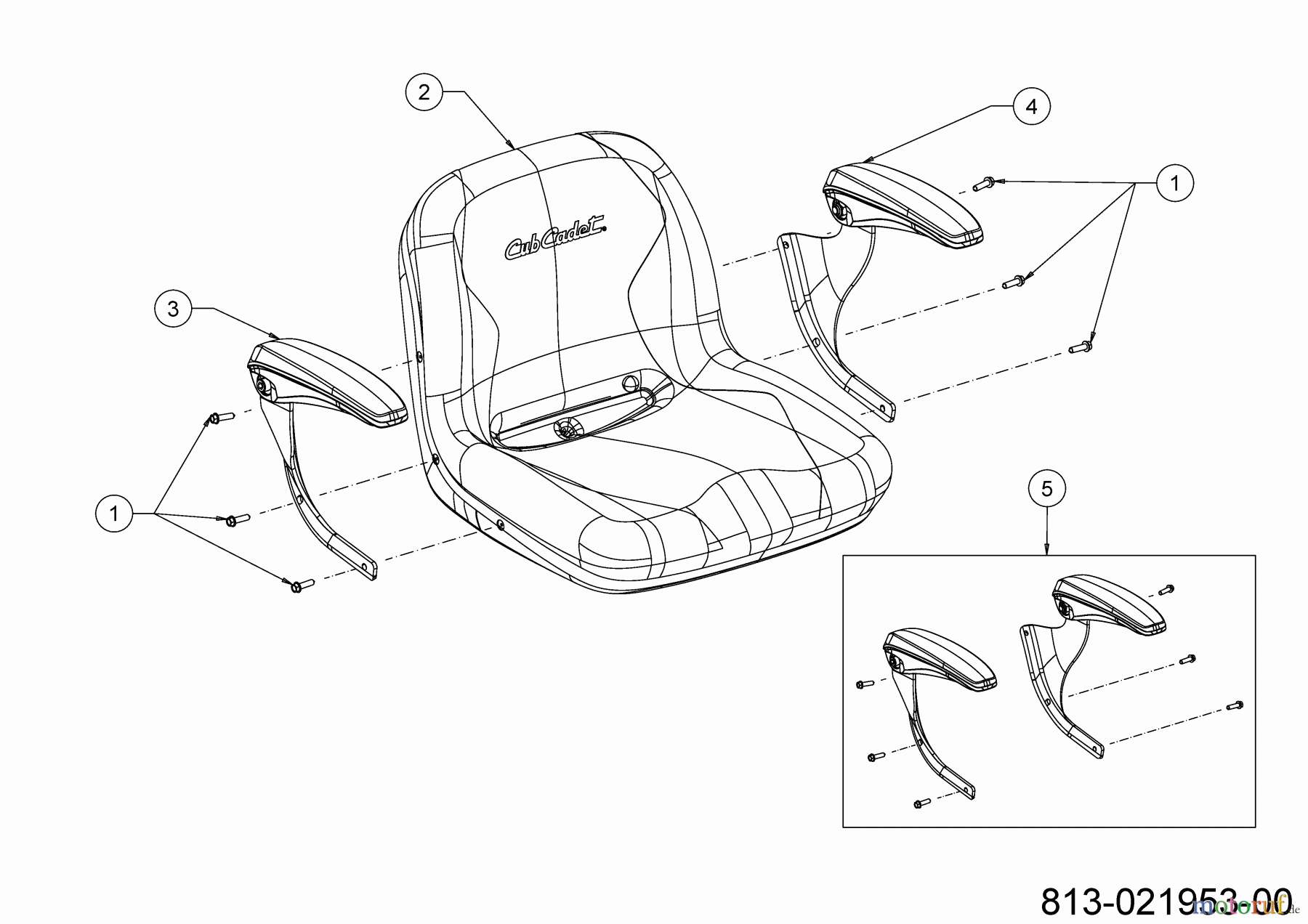  Cub Cadet Lawn tractors XT3 QR106 13AFA5TR603 (2022) Seat