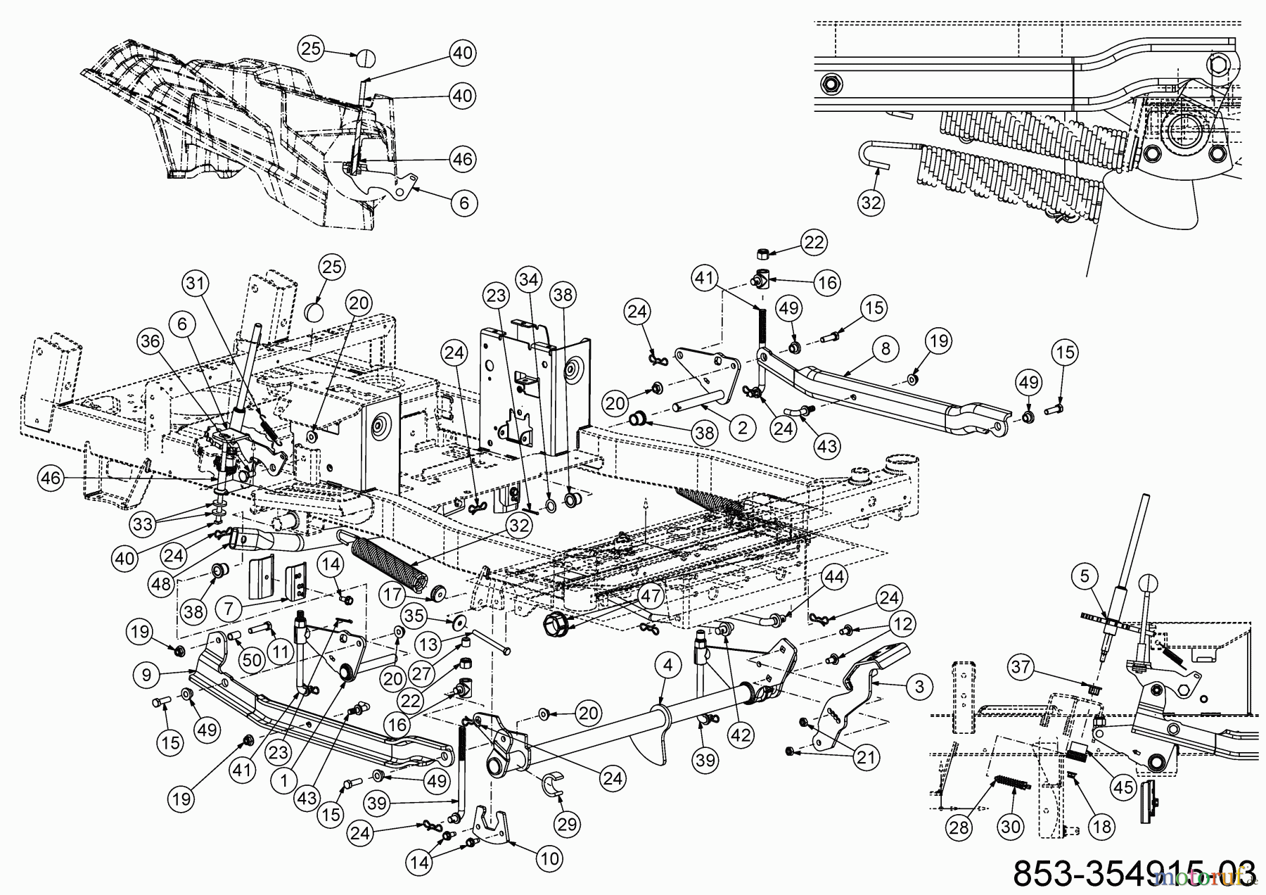  Cub Cadet Zero Turn XZ8 S137I ULTIMA 47ATCAB7603 (2023) Deck lift