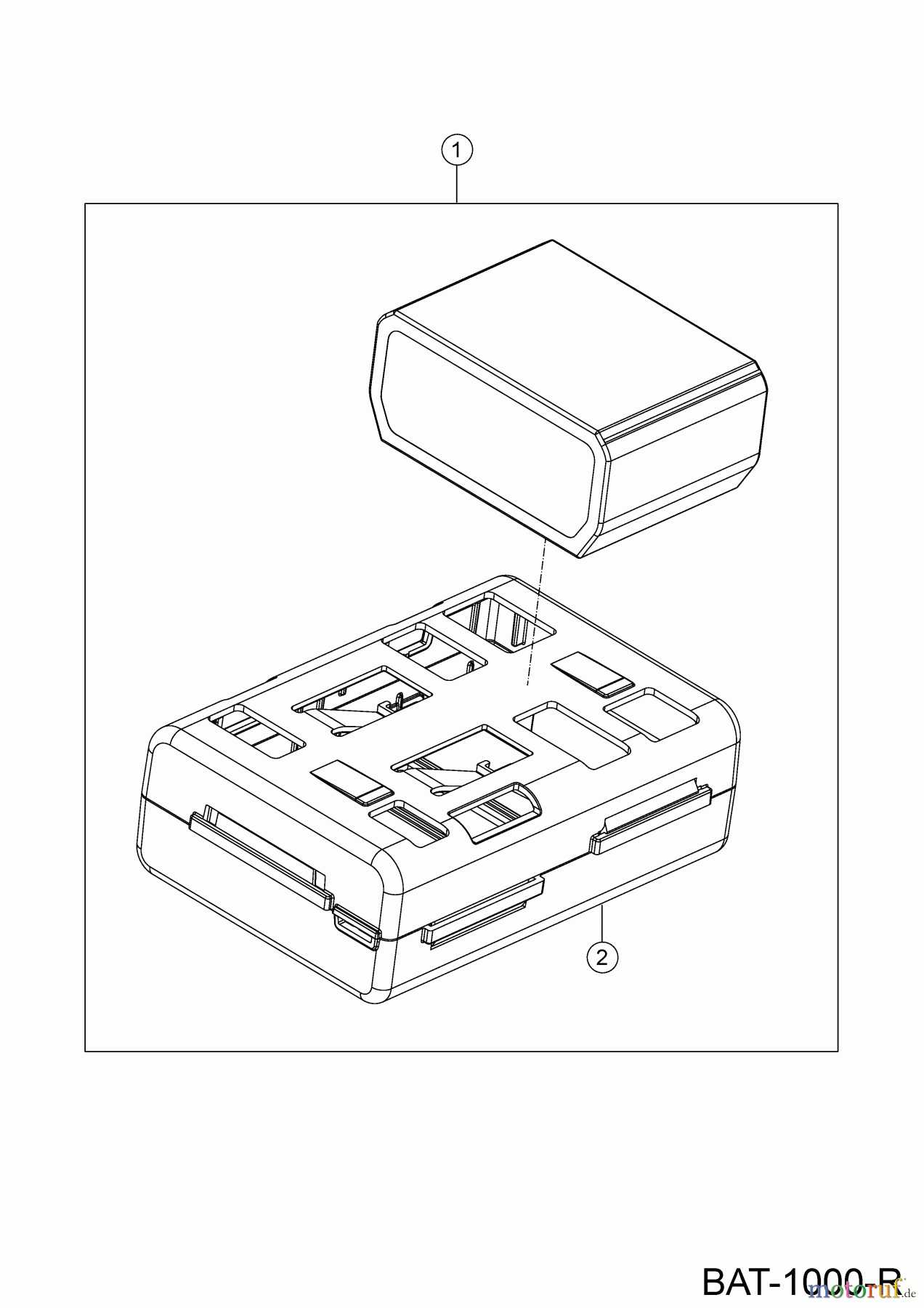Robomow Robotic lawn mower RK2000 22AKHAFB358 (2023) Battery and housing